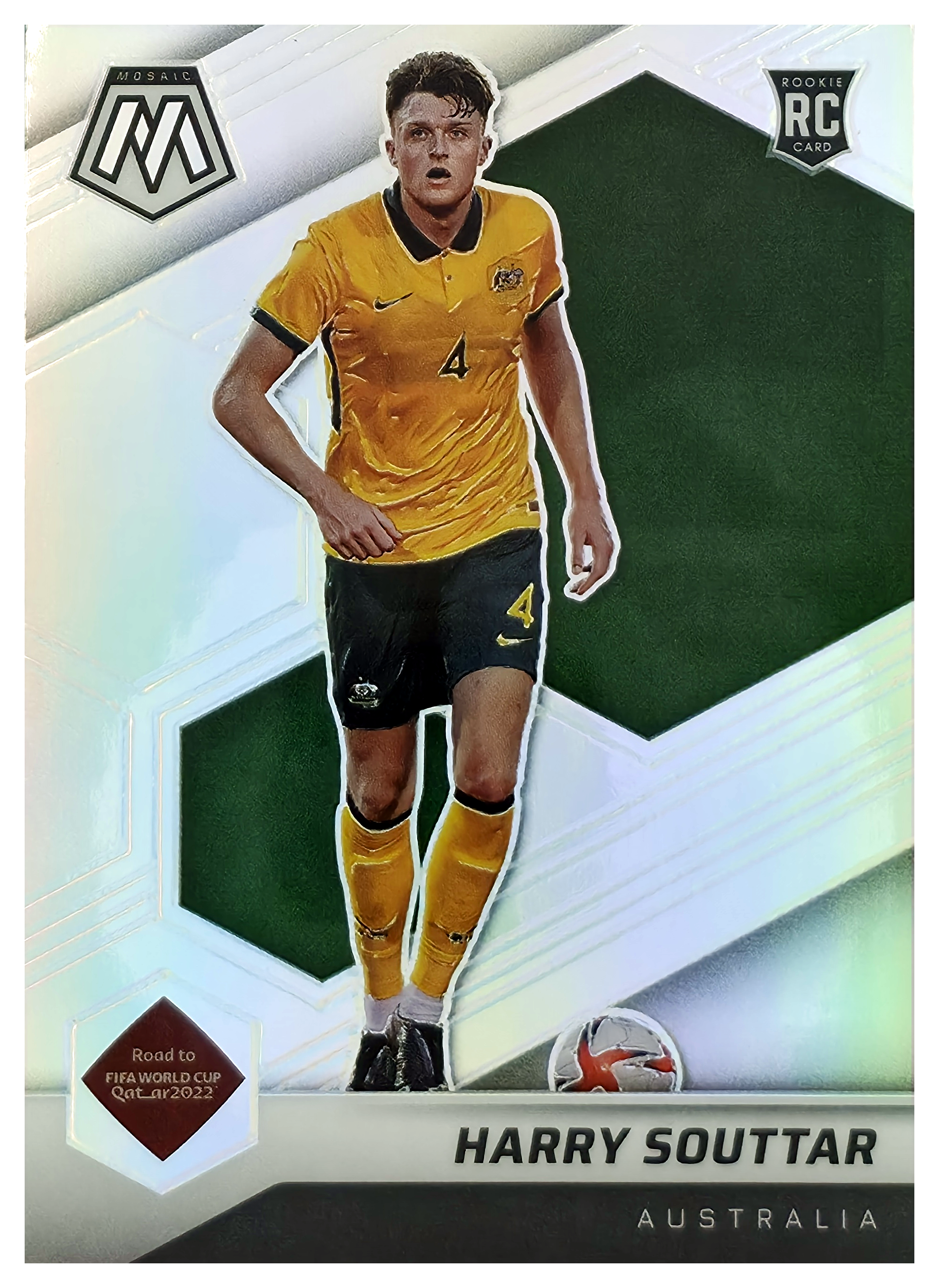 Harry Souttar - Panini Mosaic FIFA Road to World Cup Base Set 2021-22, Nr. 145 – Rookie Card, Silver (Art.-Nr. SG106012)