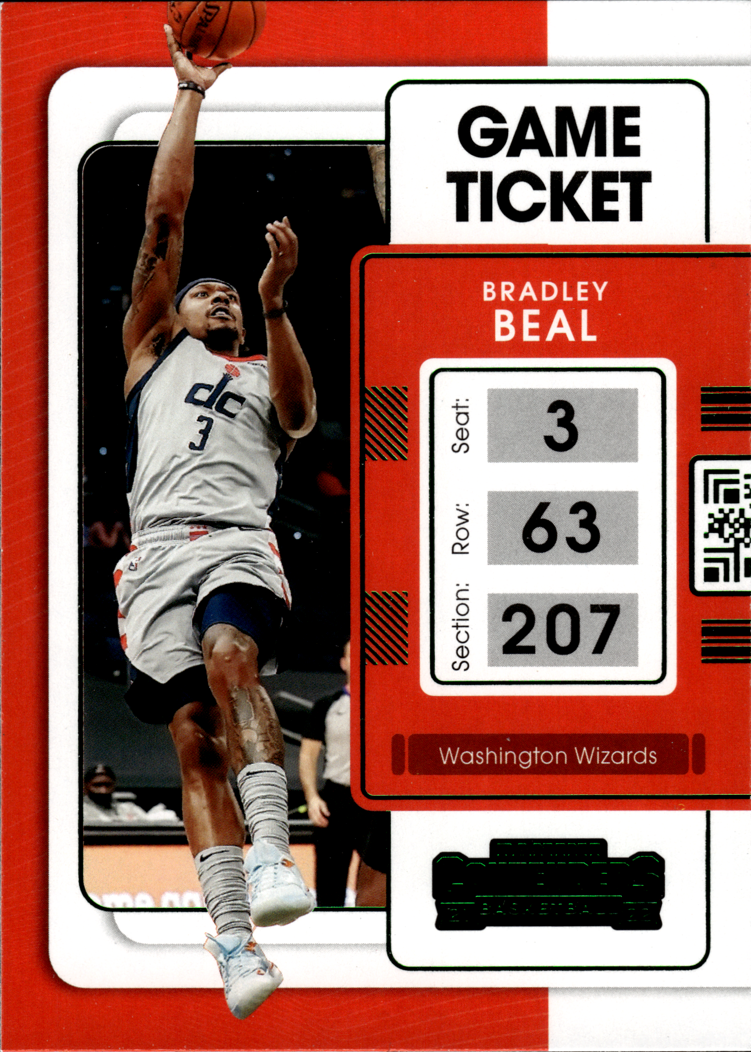Bradley Beal - Panini Contenders Game Ticket 2021-22, Nr. 71 (Art.-Nr. SG103770)
