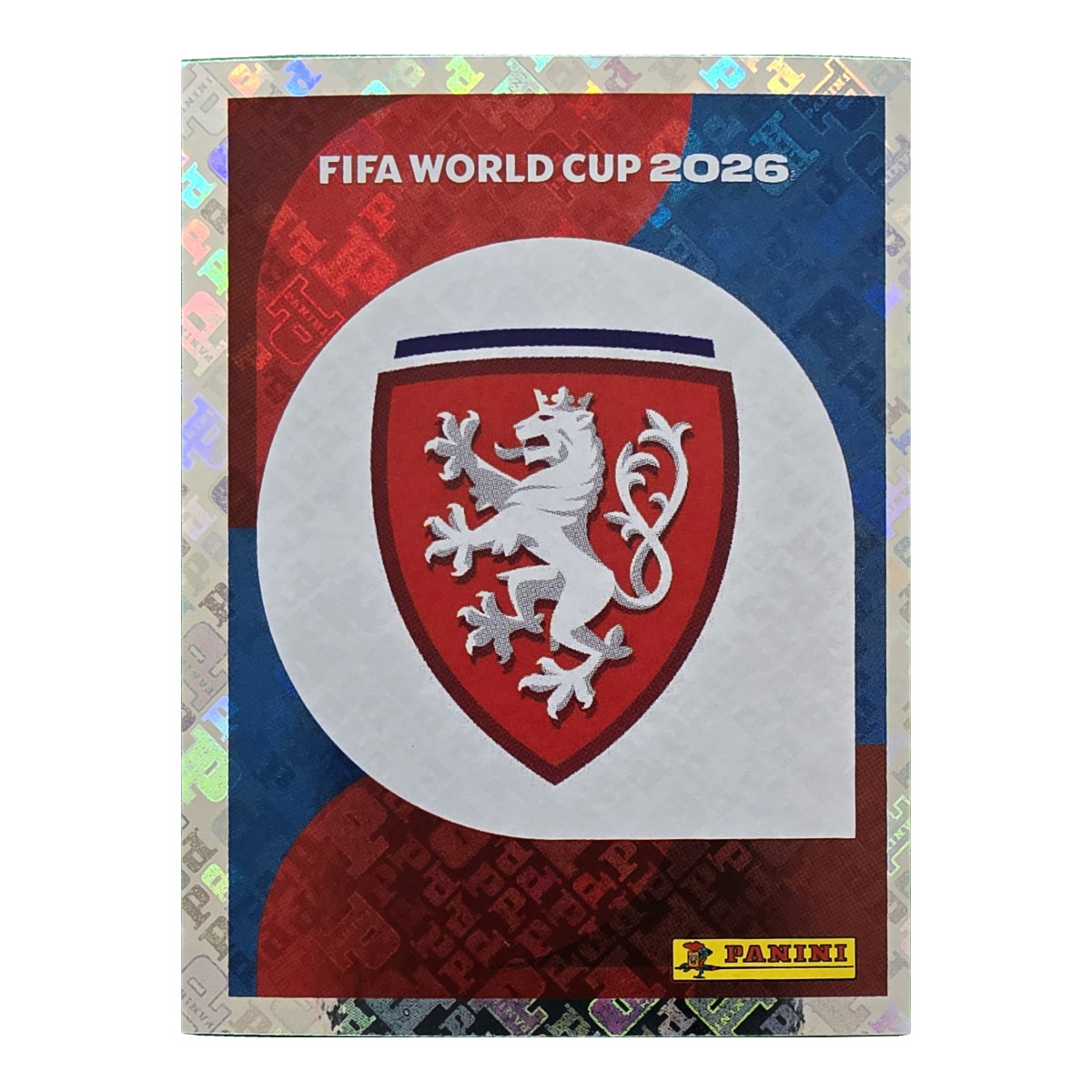 Emblem - Tschechische Republik, FIFA WM 2026, Nr. CZE1 – Glitzer-Optik