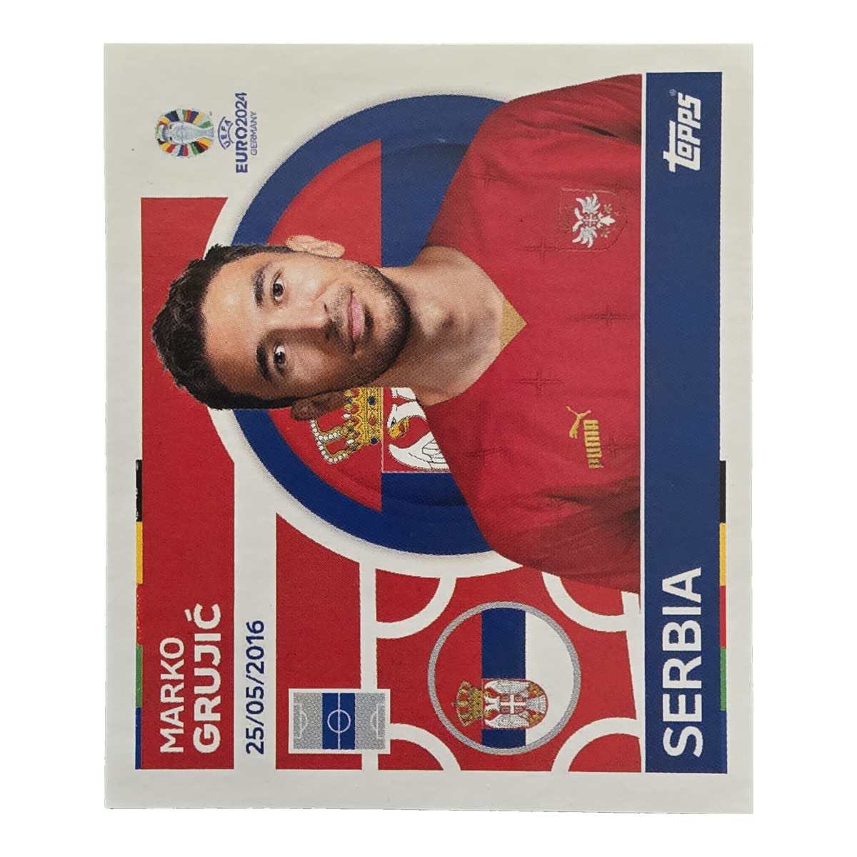 Marko Grujić - Serbien, UEFA Euro 2024, Nr. SRB14