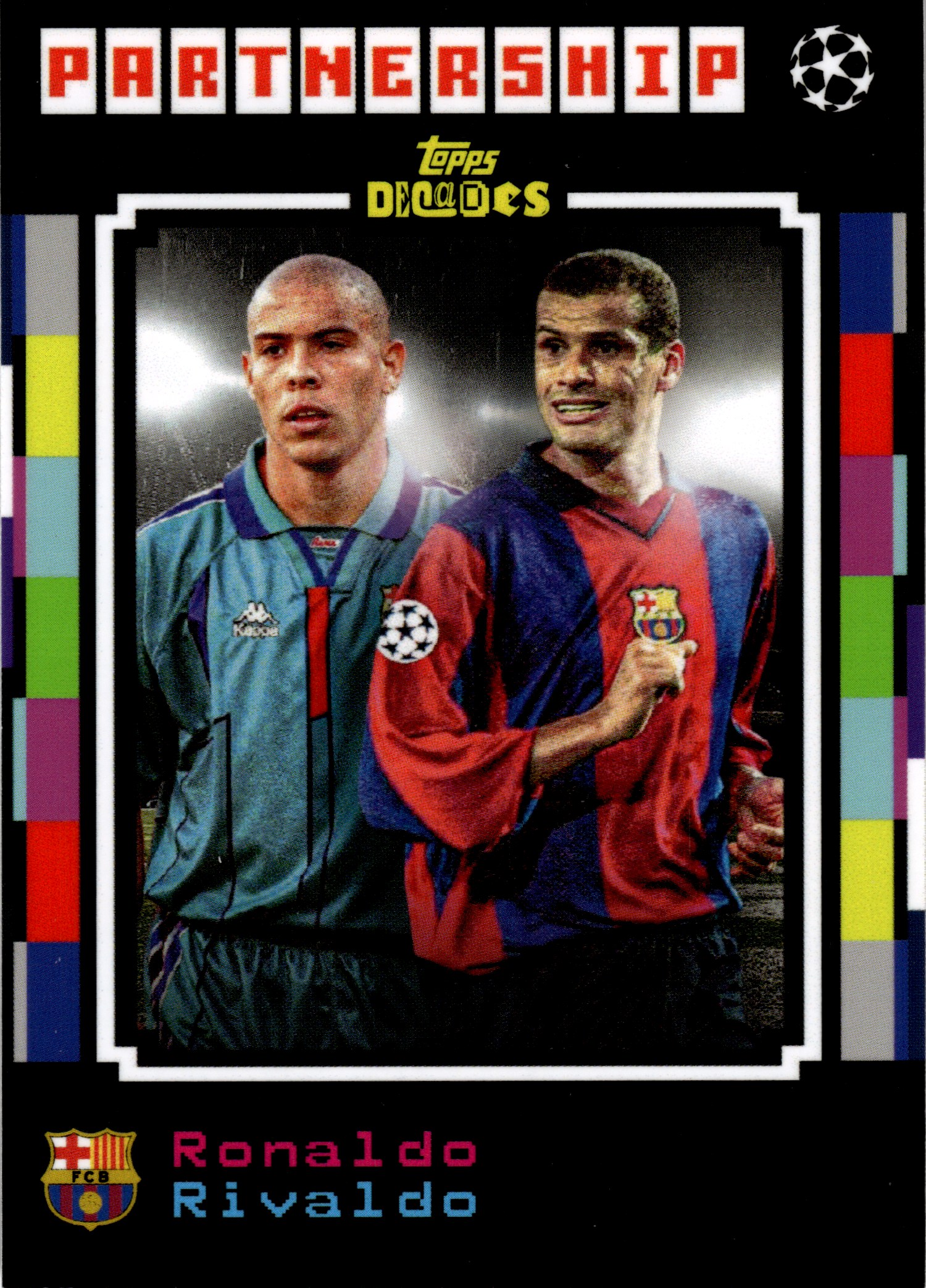 Ronaldo / Rivaldo - Topps Decades UEFA Club Competitions Partnerships 2024-25 (Art.-Nr. SG107998)