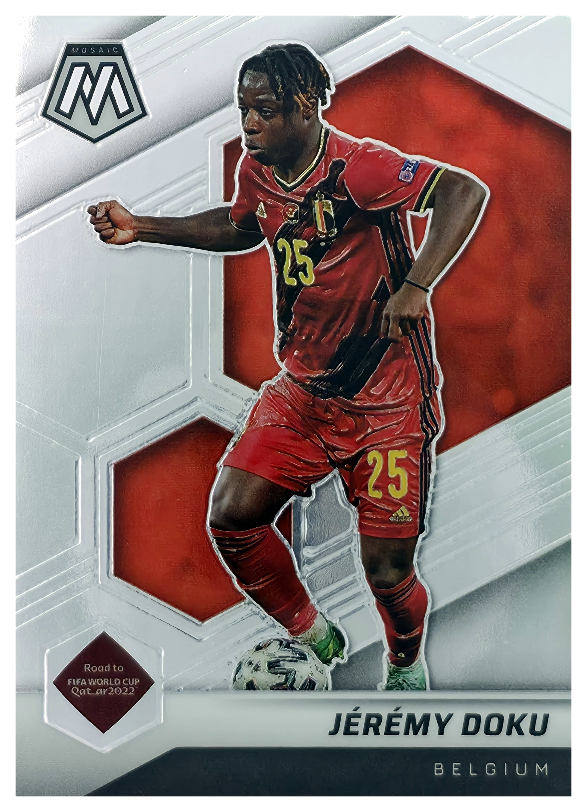 Jérémy Doku - Panini Mosaic FIFA Road to World Cup Base Set 2021-22, Nr. 191 (Art.-Nr. SG105981)