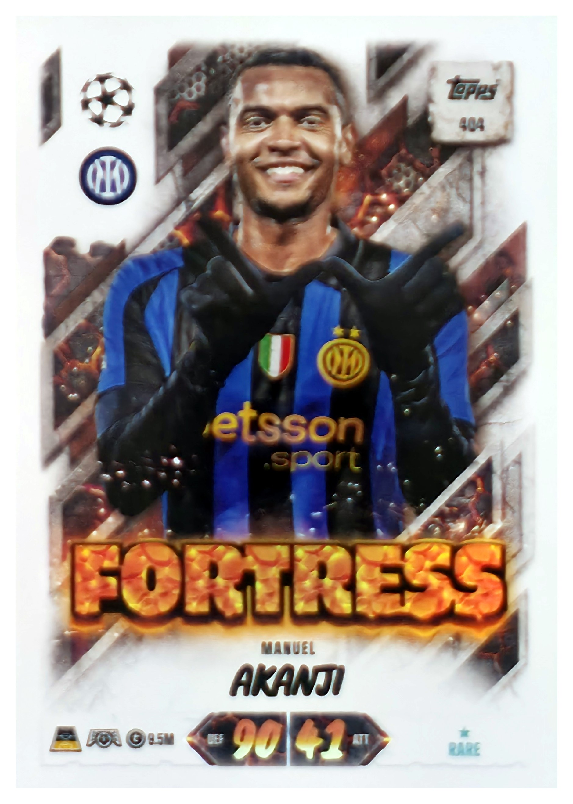 Manuel Akanji - Topps Match Attax UEFA Club Competitions Fortress 2026-27, Nr. 404 (Art.-Nr. SG107582)