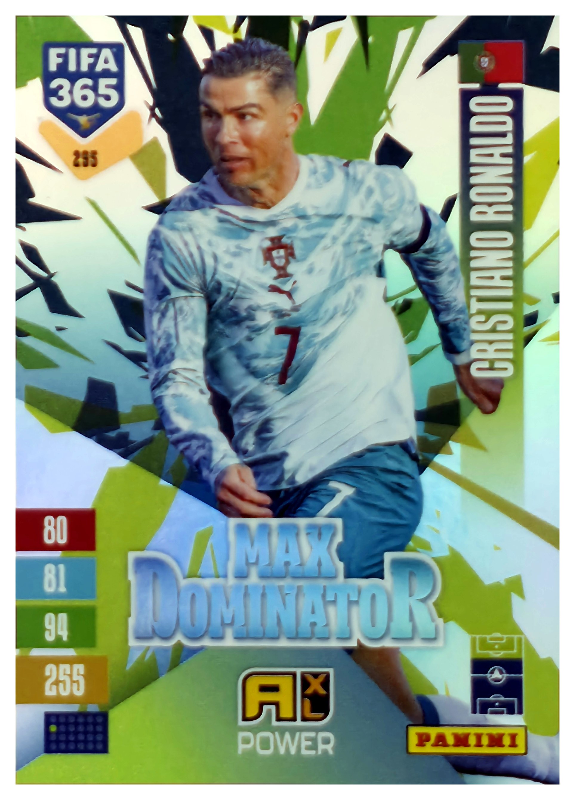 Cristiano Ronaldo - Panini Adrenalyn XL FIFA 365 Max Dominator 2026-27, Nr. 295 – Insert (Art.-Nr. SG110634)