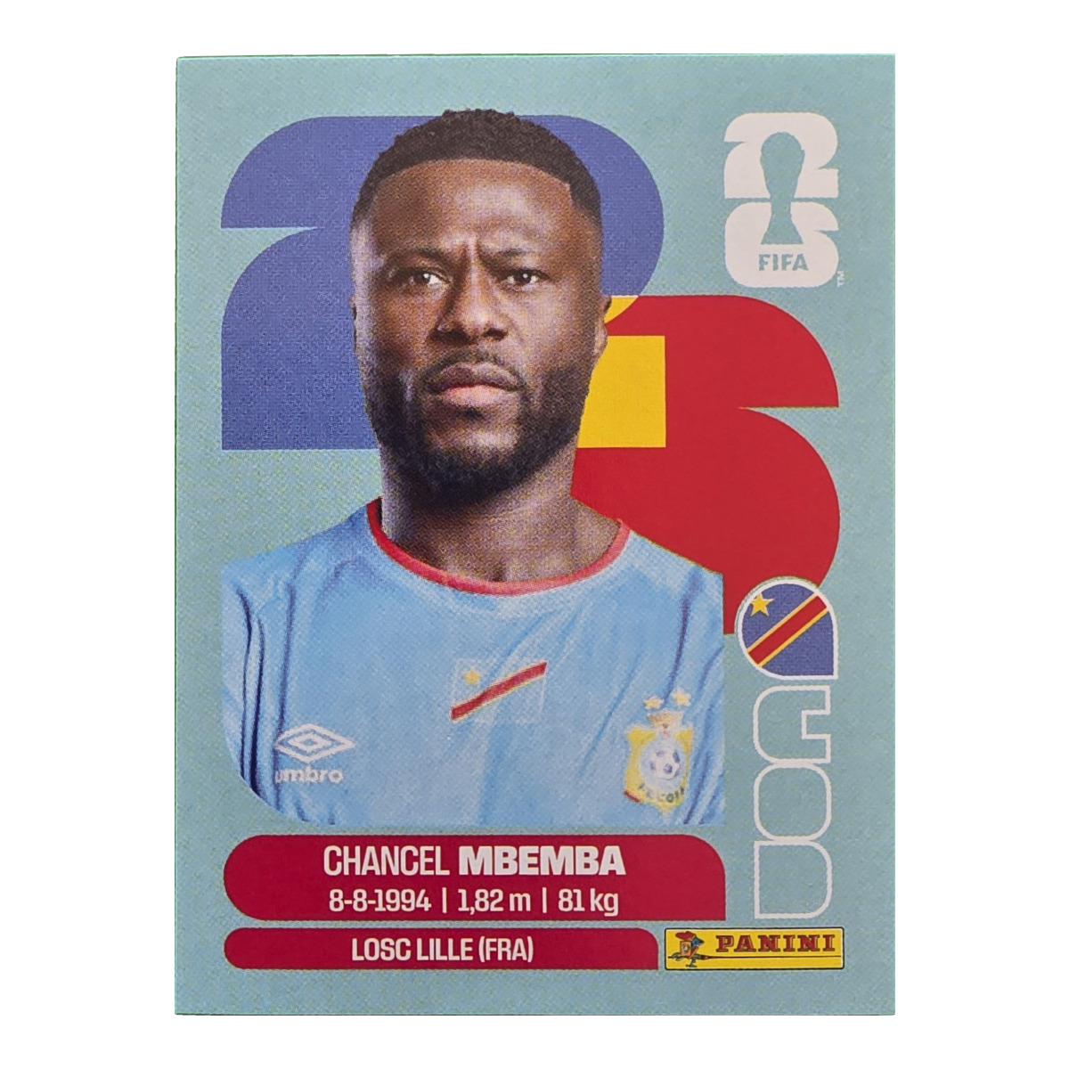 Chancel Mbemba - Kongo DR, FIFA WM 2026, Nr. COD6