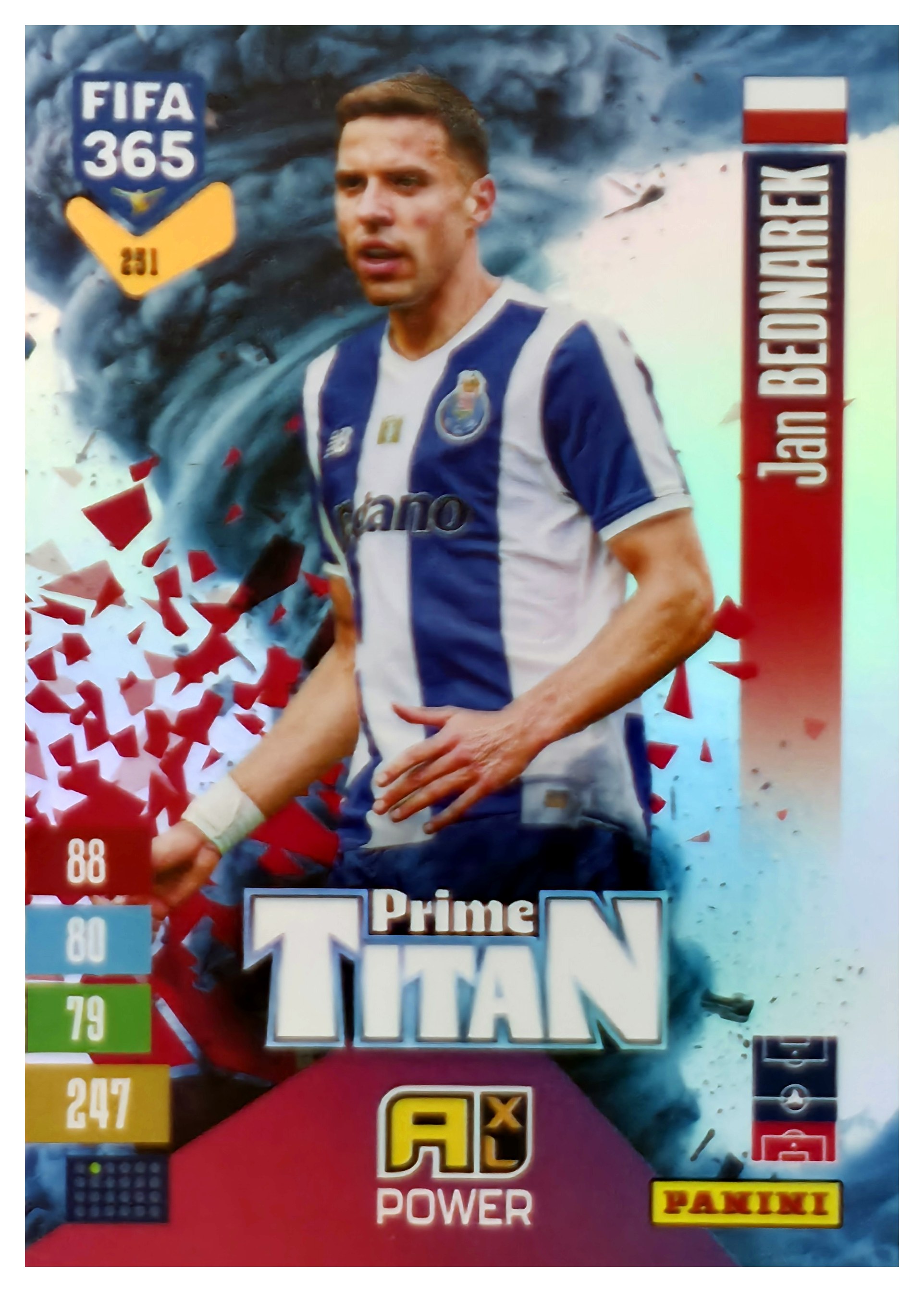 Jan Bednarek - Panini Adrenalyn XL FIFA 365 Prime Titan 2026-27, Nr. 251 – Insert (Art.-Nr. SG110668)