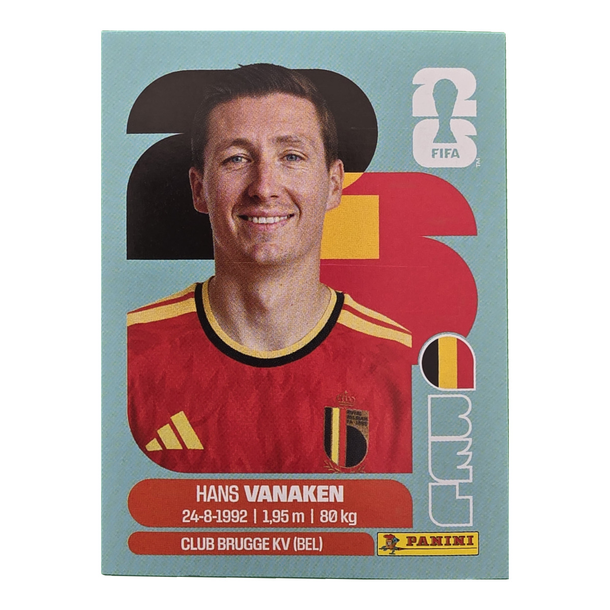 Hans Vanaken - Belgien, FIFA WM 2026, Nr. BEL14