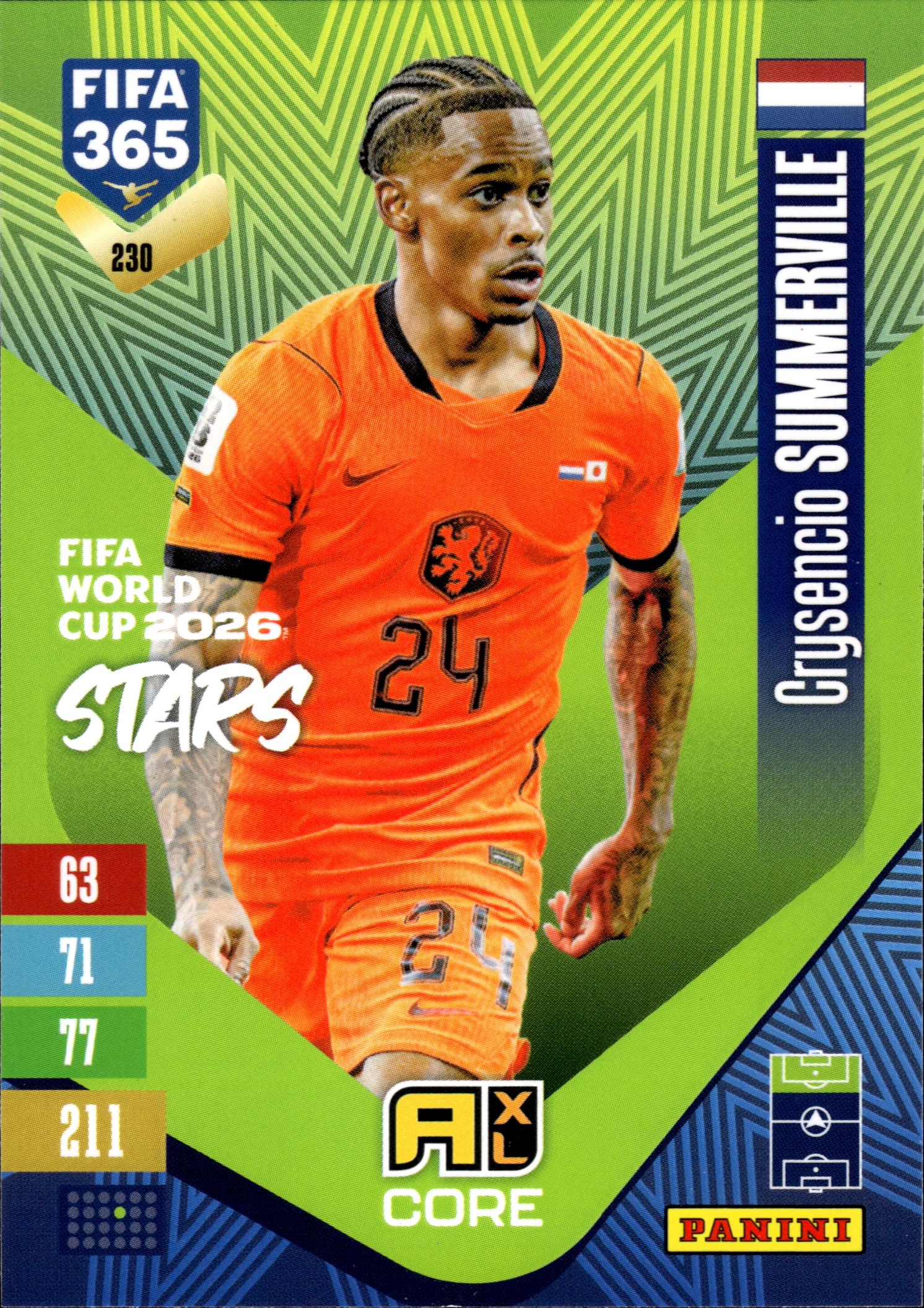 Crysencio Summerville - Panini Adrenalyn XL FIFA 365 FIFA World Cup 2026 Stars 2026-27, Nr. 230 (Art.-Nr. SG110299)