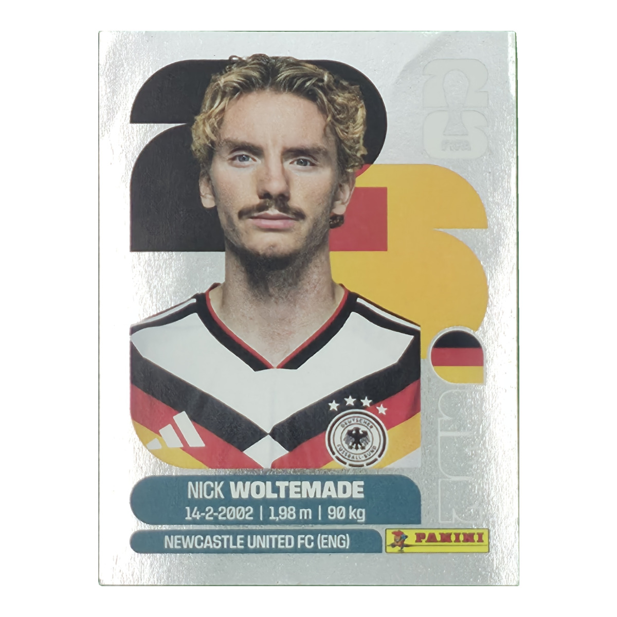 Nick Woltemade - Deutschland, FIFA WM 2026, Nr. GER-S20 – Silber-Edition