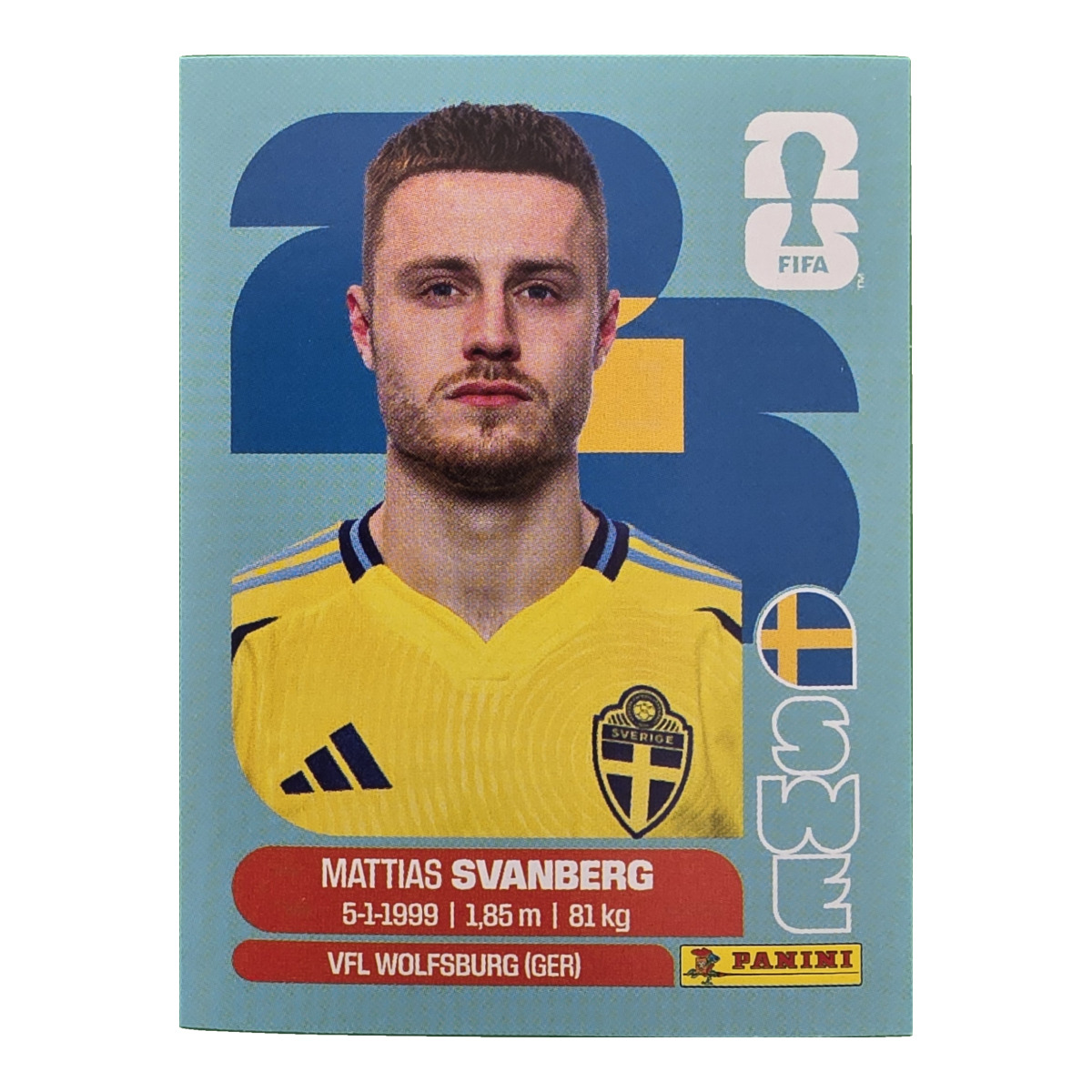 Mattias Svanberg - Schweden, FIFA WM 2026, Nr. SWE12