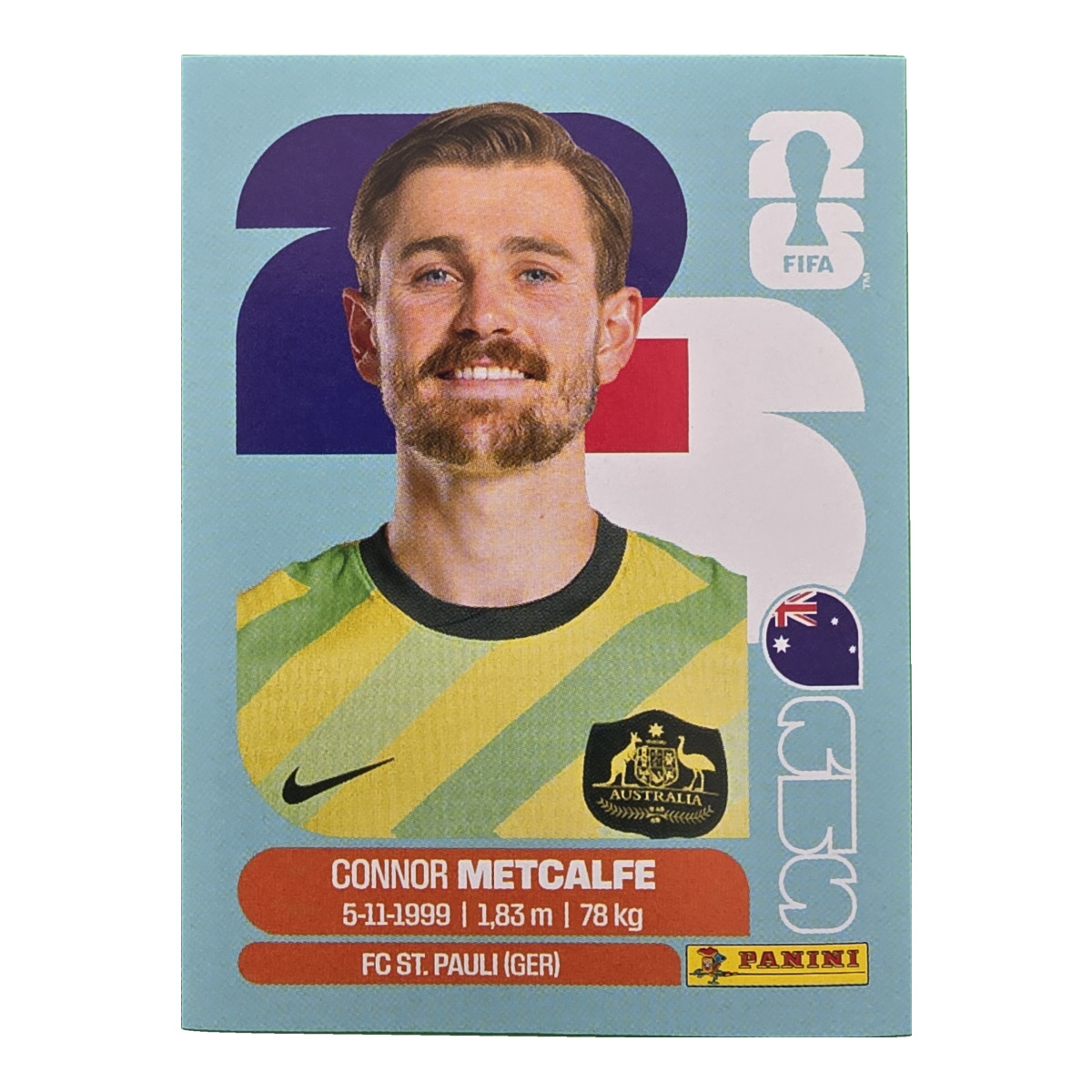 Connor Metcalfe - Australien, FIFA WM 2026, Nr. AUS15