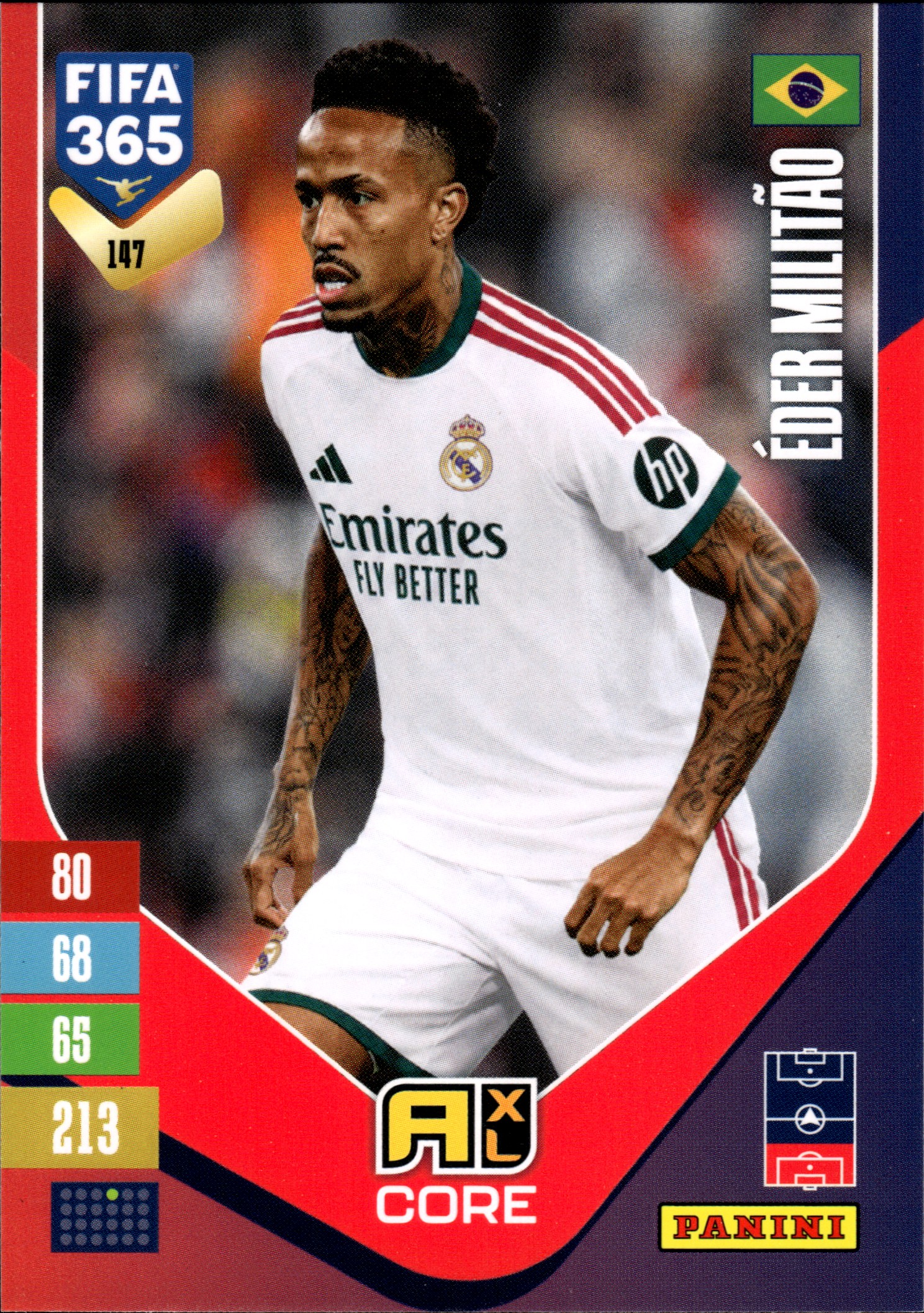 Éder Militão - Panini Adrenalyn XL FIFA 365 Base Set 2026-27, Nr. 147 (Art.-Nr. SG110228)