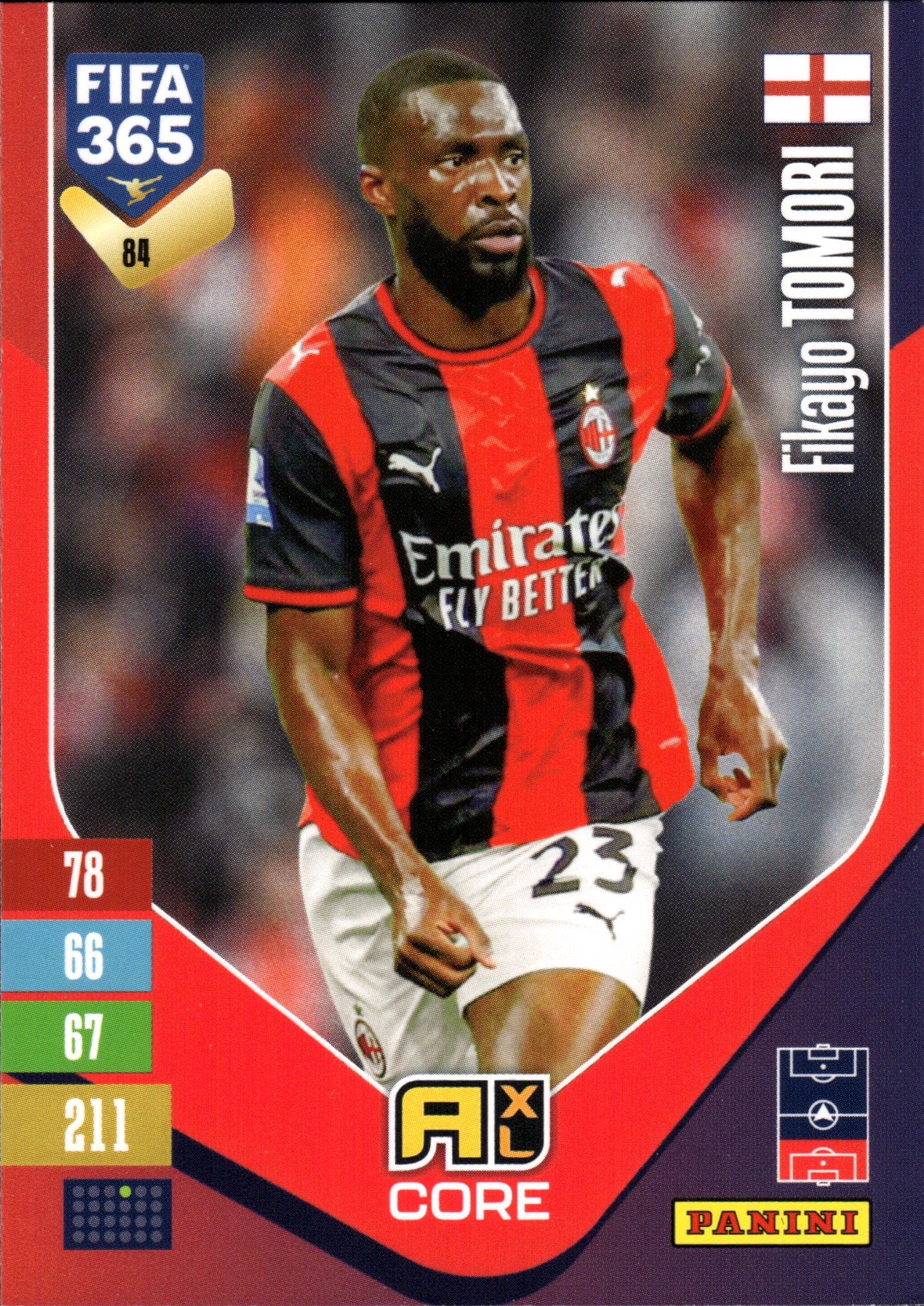 Fikayo Tomori - Panini Adrenalyn XL FIFA 365 Base Set 2026-27, Nr. 84 (Art.-Nr. SG110088)