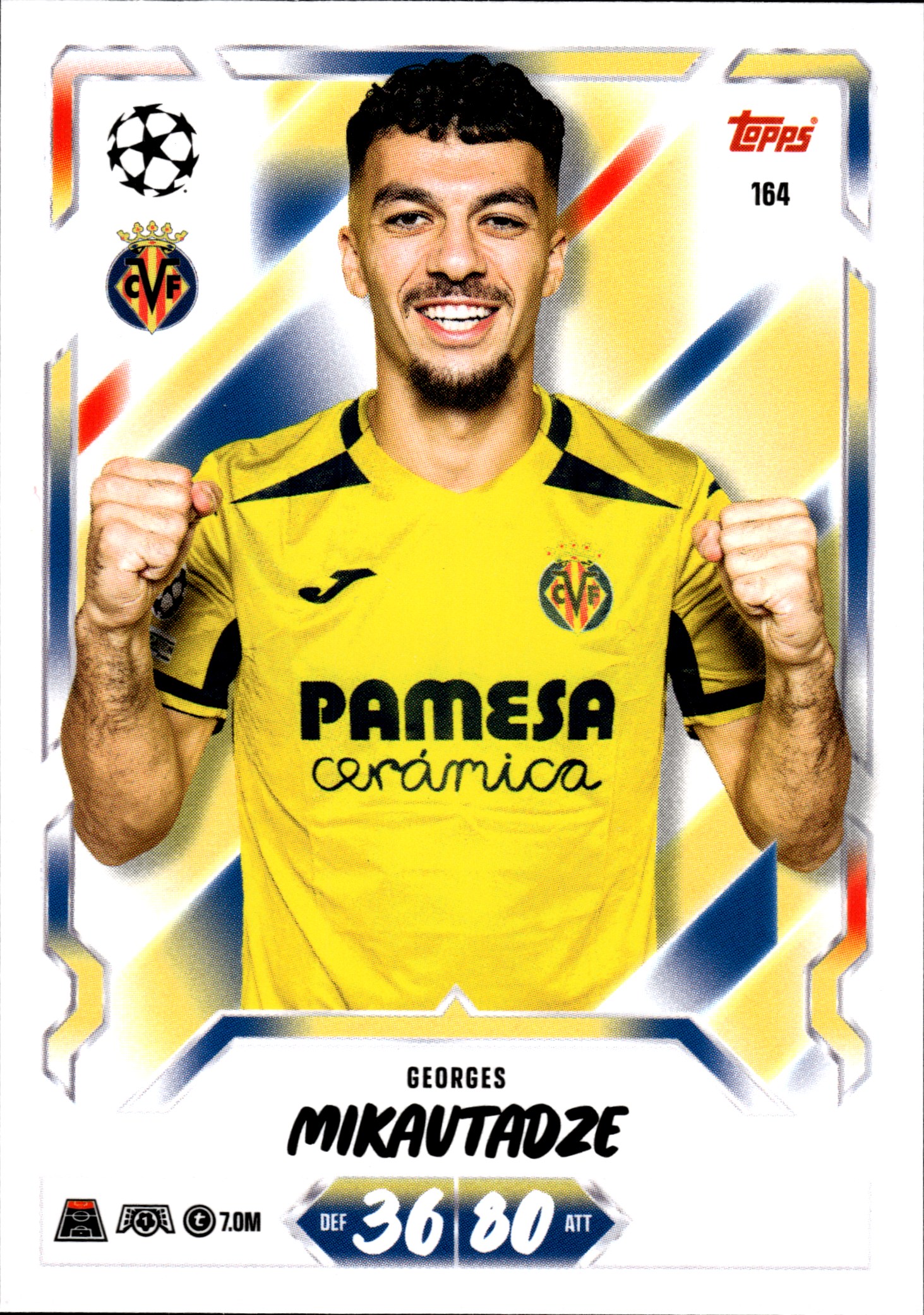 Georges Mikautadze - Topps Match Attax UEFA Club Competitions Base Set 2026-27, Nr. 164 (Art.-Nr. SG107090)