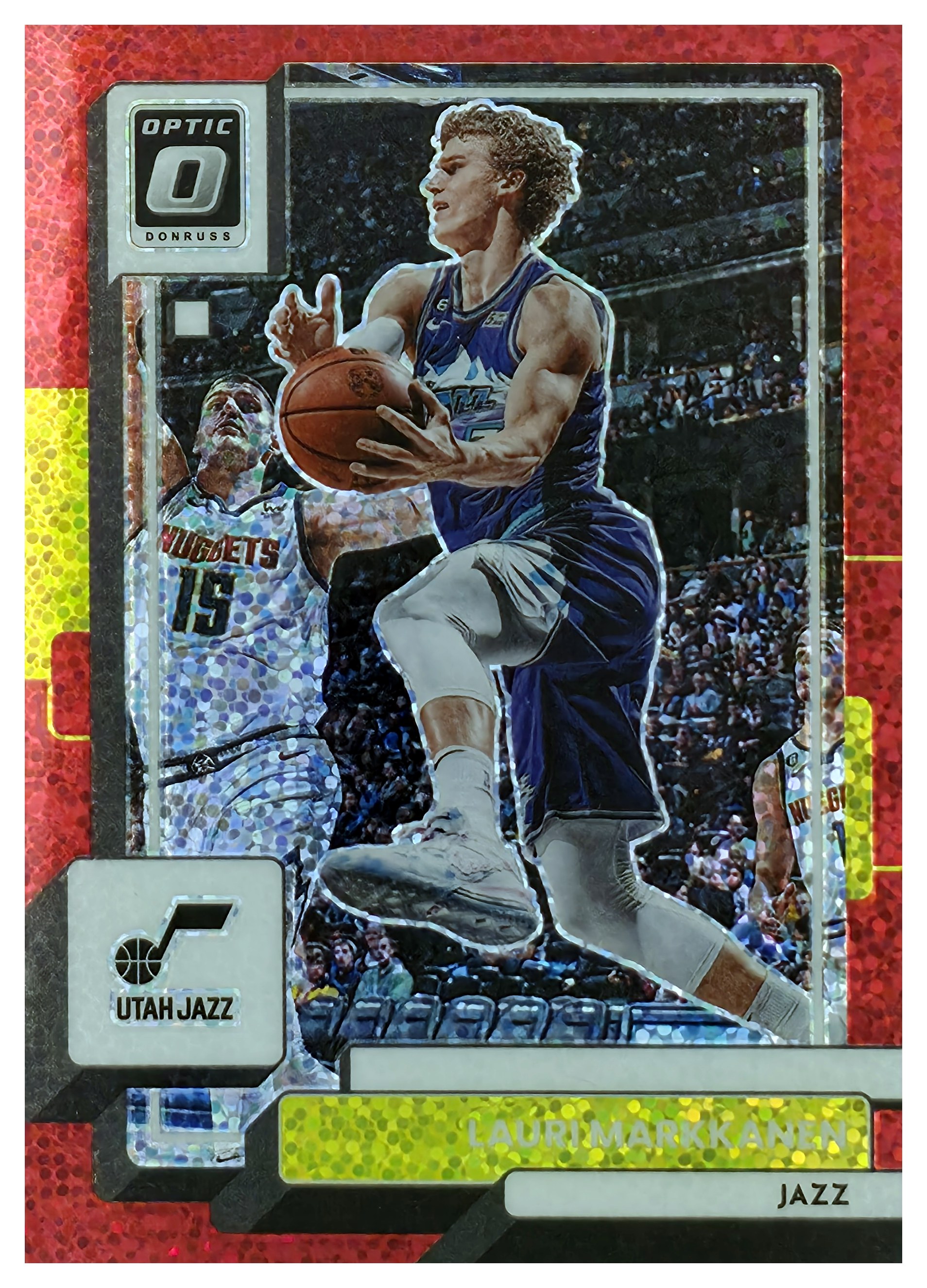 Lauri Markkanen - Panini Donruss Optic Base Set 2022-23, Nr. 69 – Red Sparkle (Art.-Nr. SG108783)