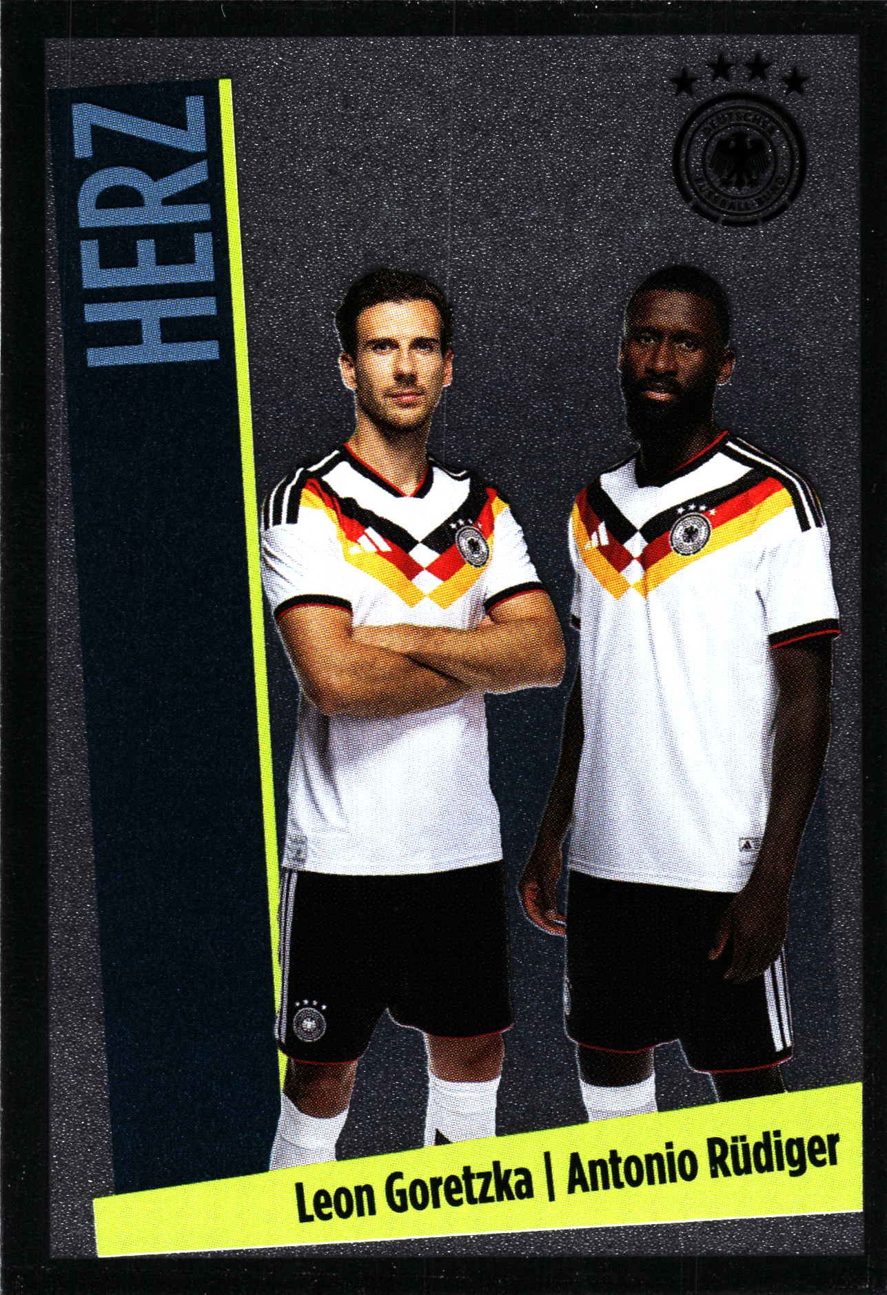 Leon Goretzka | Antonio Rüdiger - Panini FIFA World Cup DFB-Sammelkarten 2026, Nr. 2 – Chrome (Art.-Nr. SG102522)