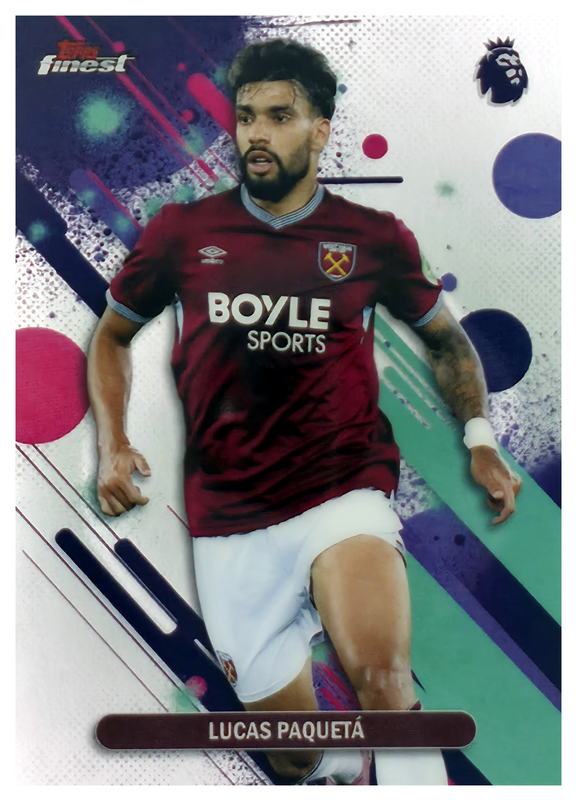 Lucas Paquetá - Topps Finest Premier League Base Set 2025-26, Nr. 94 (Art.-Nr. SG108170)