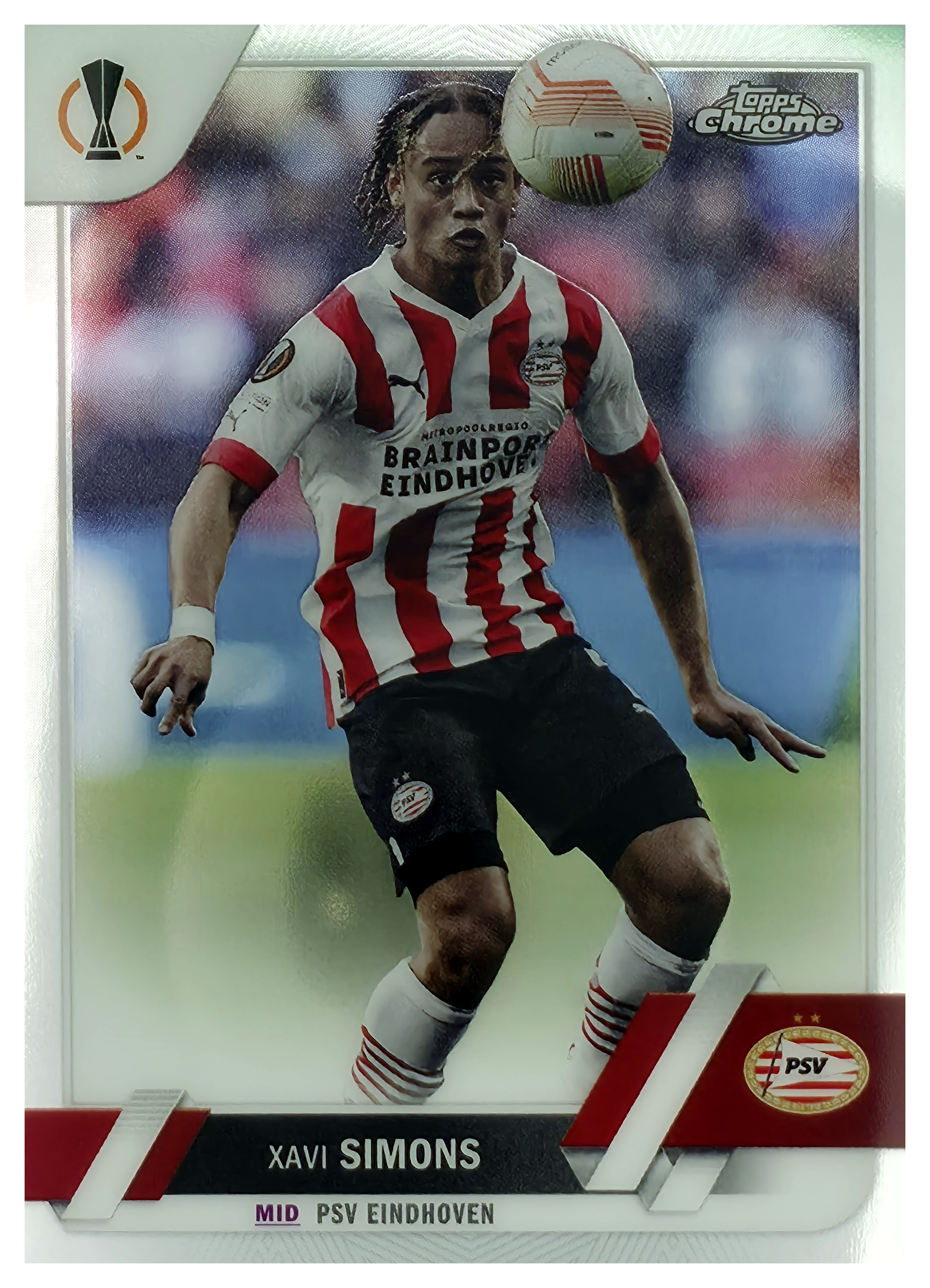 Xavi Simons - Topps Chrome UEFA Club Competitions Base Set 2022-23, Nr. 60 (Art.-Nr. SG105789)