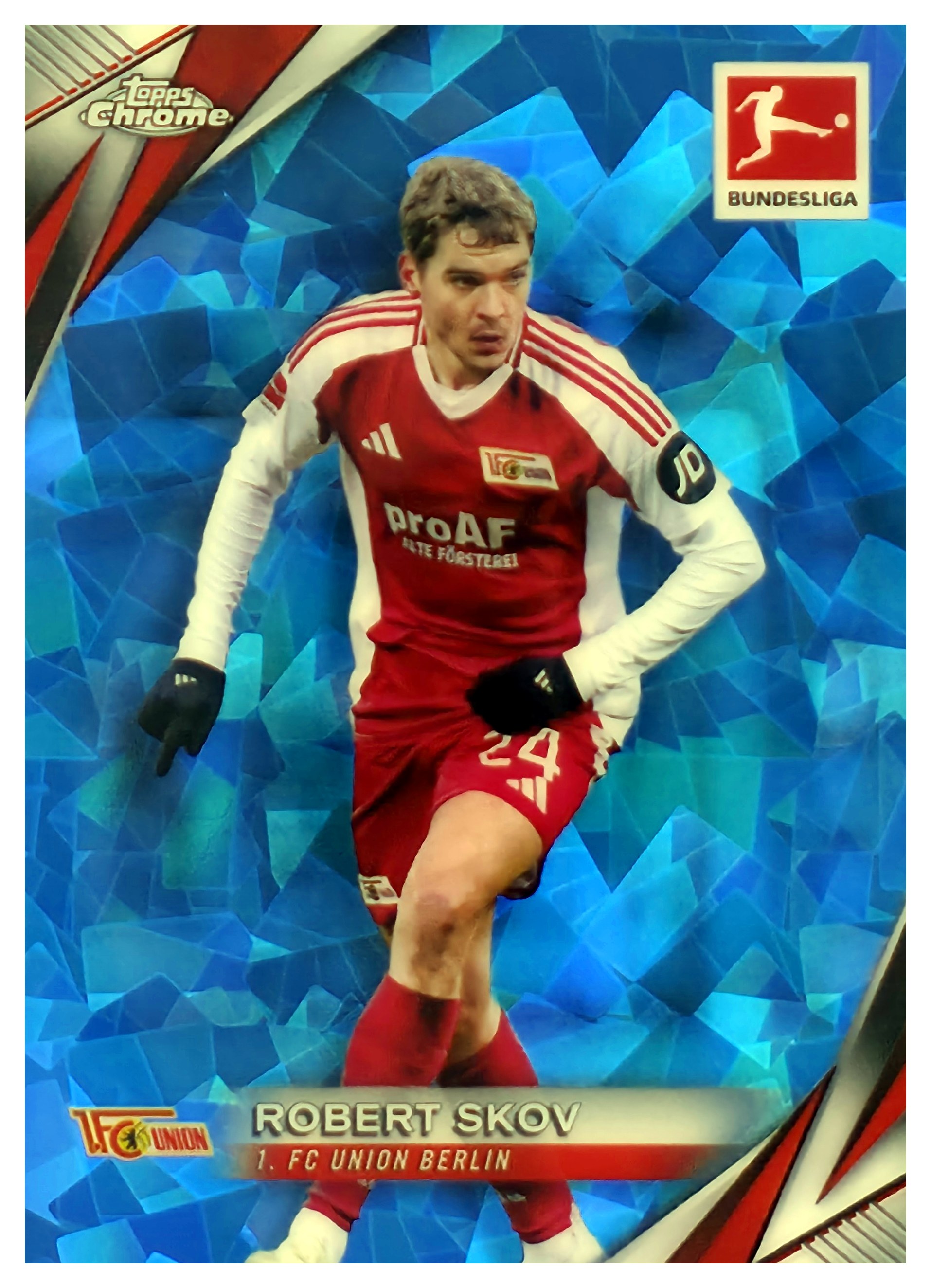Robert Skov - Topps Chrome Sapphire Bundesliga Base Set 2024-25, Nr. 9