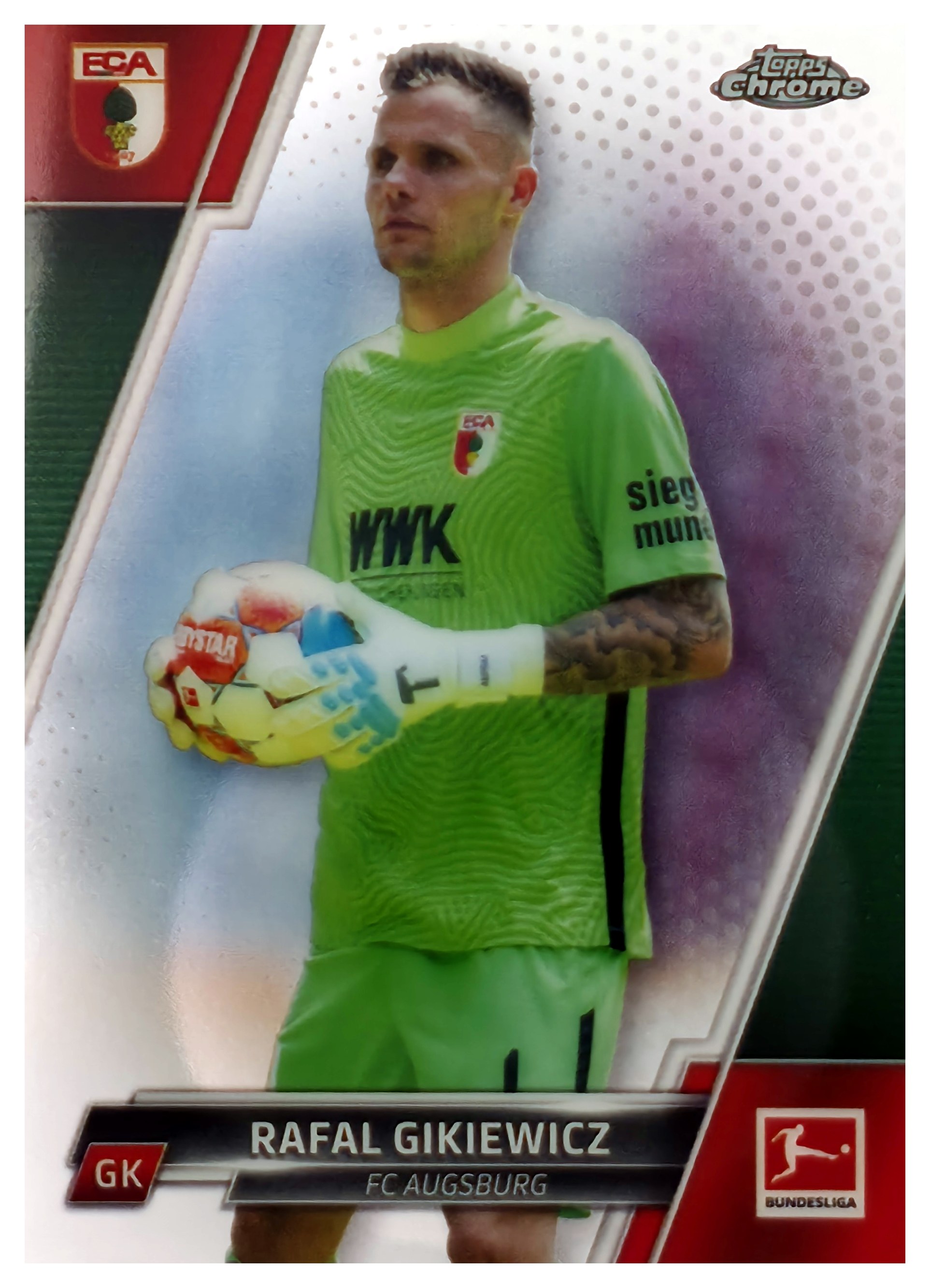 Rafał Gikiewicz - Topps Chrome Bundesliga Base Set 2021-22, Nr. 4 (Art.-Nr. SG110977)