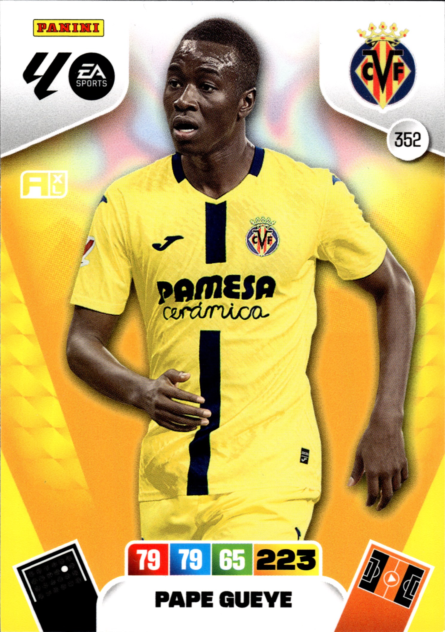 Pape Gueye - Panini Adrenalyn XL LaLiga Base Set 2025-26, Nr. 352 (Art.-Nr. SG109247)
