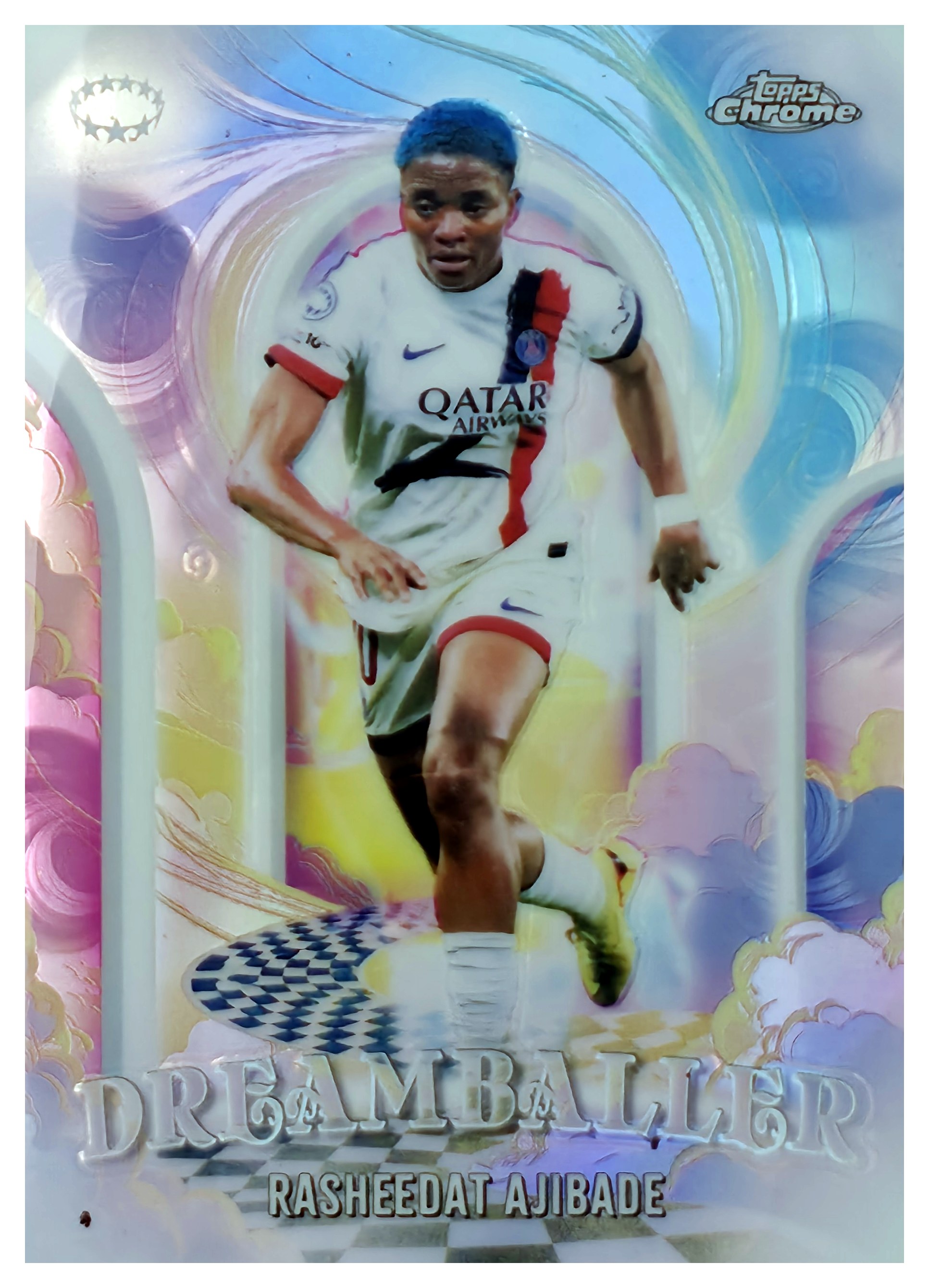 Rasheedat Ajibade - Topps Chrome UEFA Women's Champions League Dreamballer 2025-26, Nr. DB-6 – Insert (Art.-Nr. SG110944)