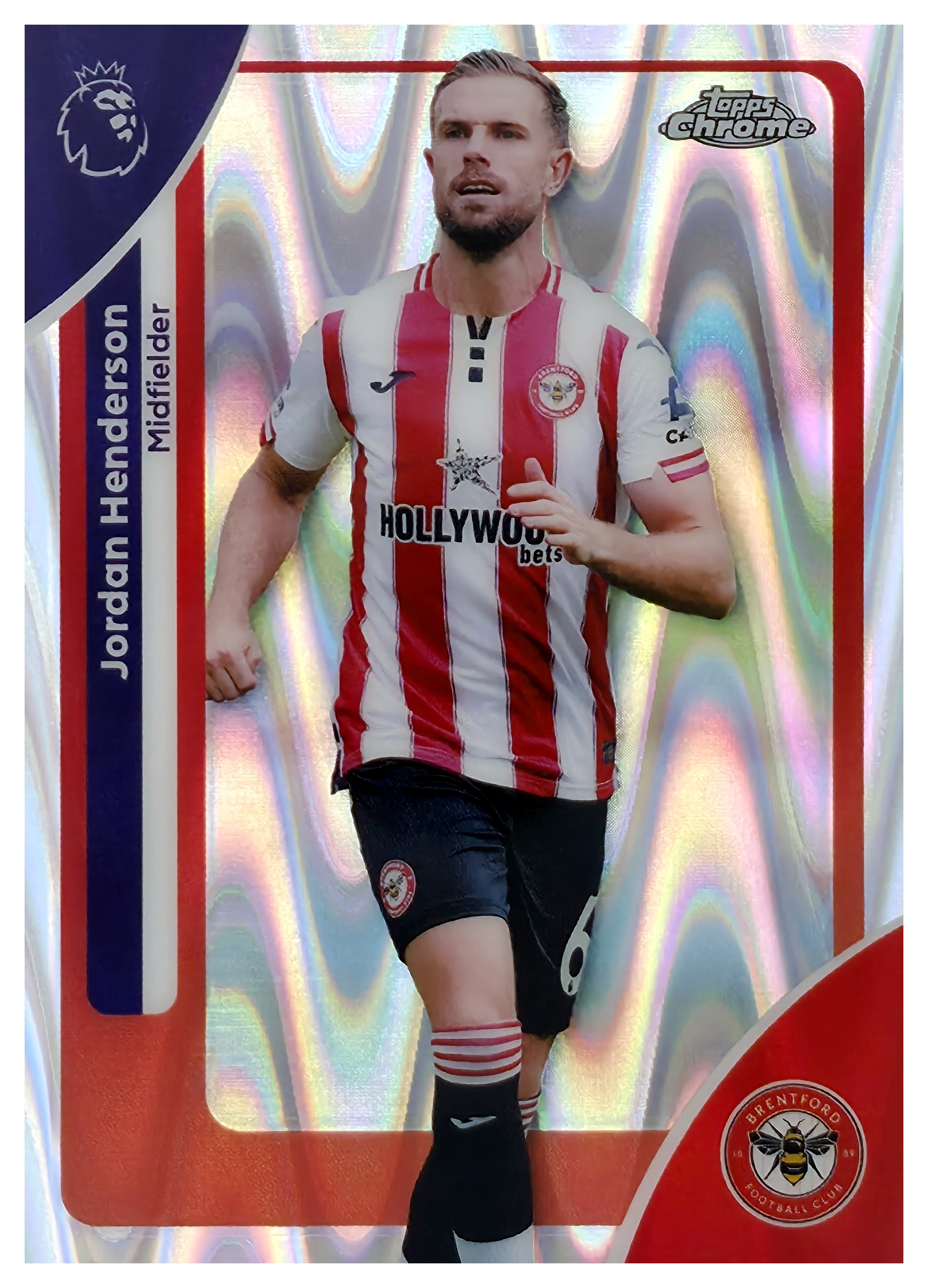 Jordan Henderson - Topps Chrome Premier League Base Set 2025-26, Nr. 39 – RayWave Refractor (Art.-Nr. SG107697)