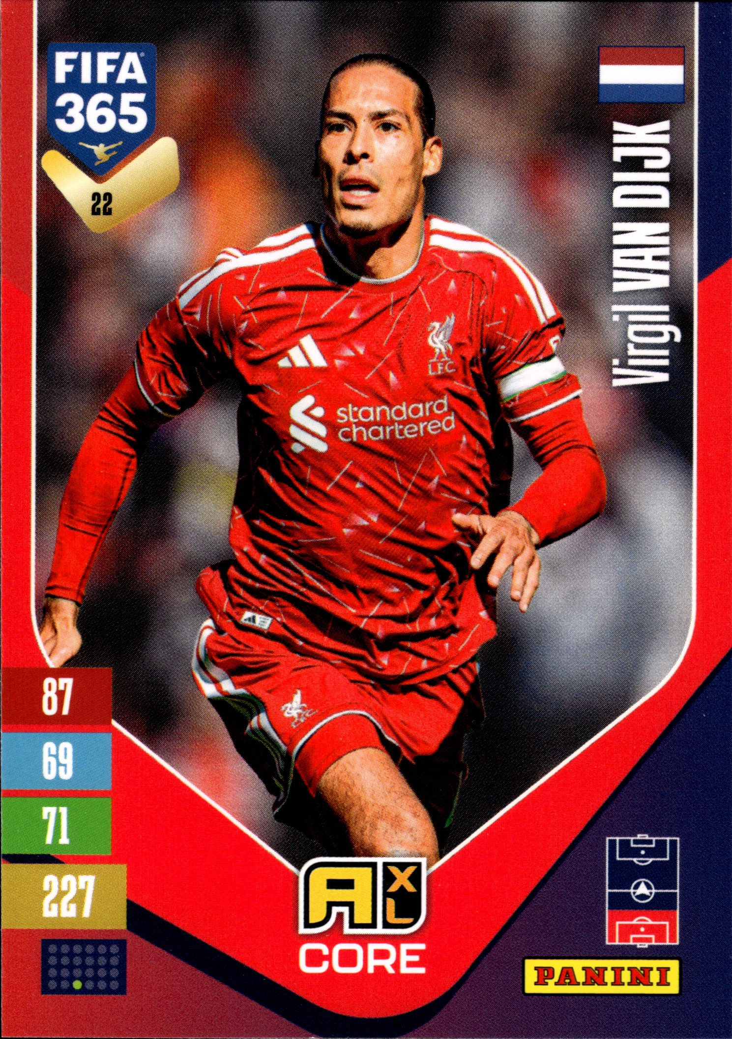 Virgil van Dijk - Panini Adrenalyn XL FIFA 365 Base Set 2026-27, Nr. 22 (Art.-Nr. SG110195)