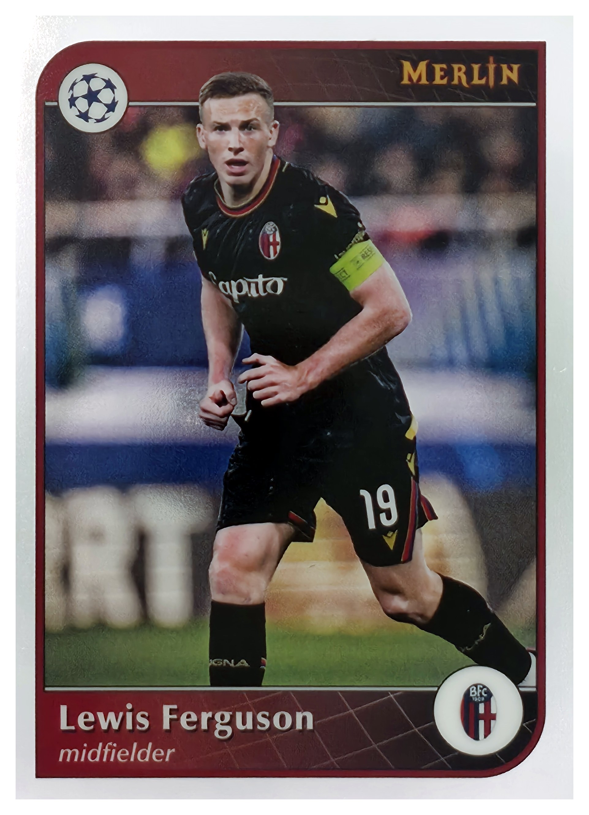 Lewis Ferguson - Topps Merlin Chrome UEFA Club Competitions Base Set 2024-25, Nr. 186 (Art.-Nr. SG108190)