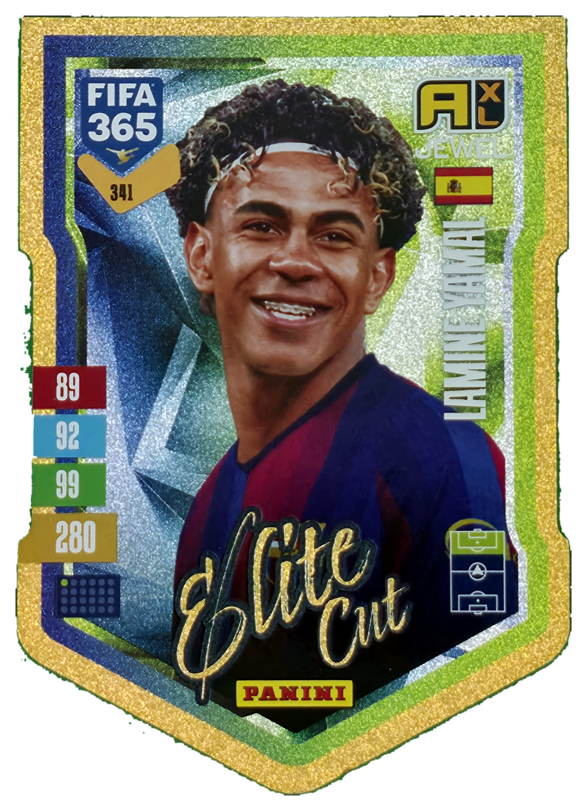 Lamine Yamal - Panini Adrenalyn XL FIFA 365 Elite Cut 2026-27, Nr. 341 – Insert (Art.-Nr. SG110428)
