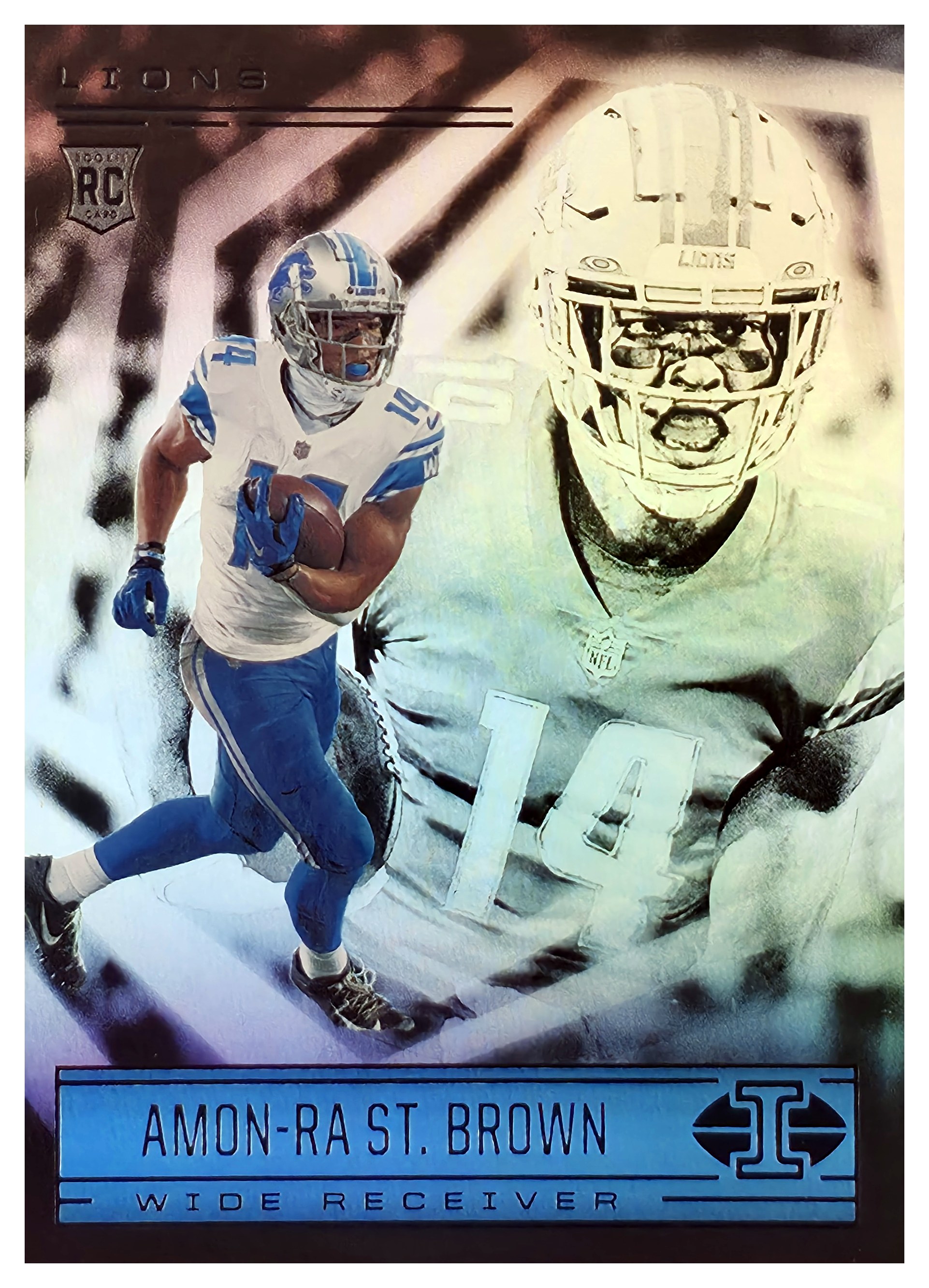 Amon-Ra St. Brown - Panini Illusions Base Set 2021, Nr. 86 – Rookie Card