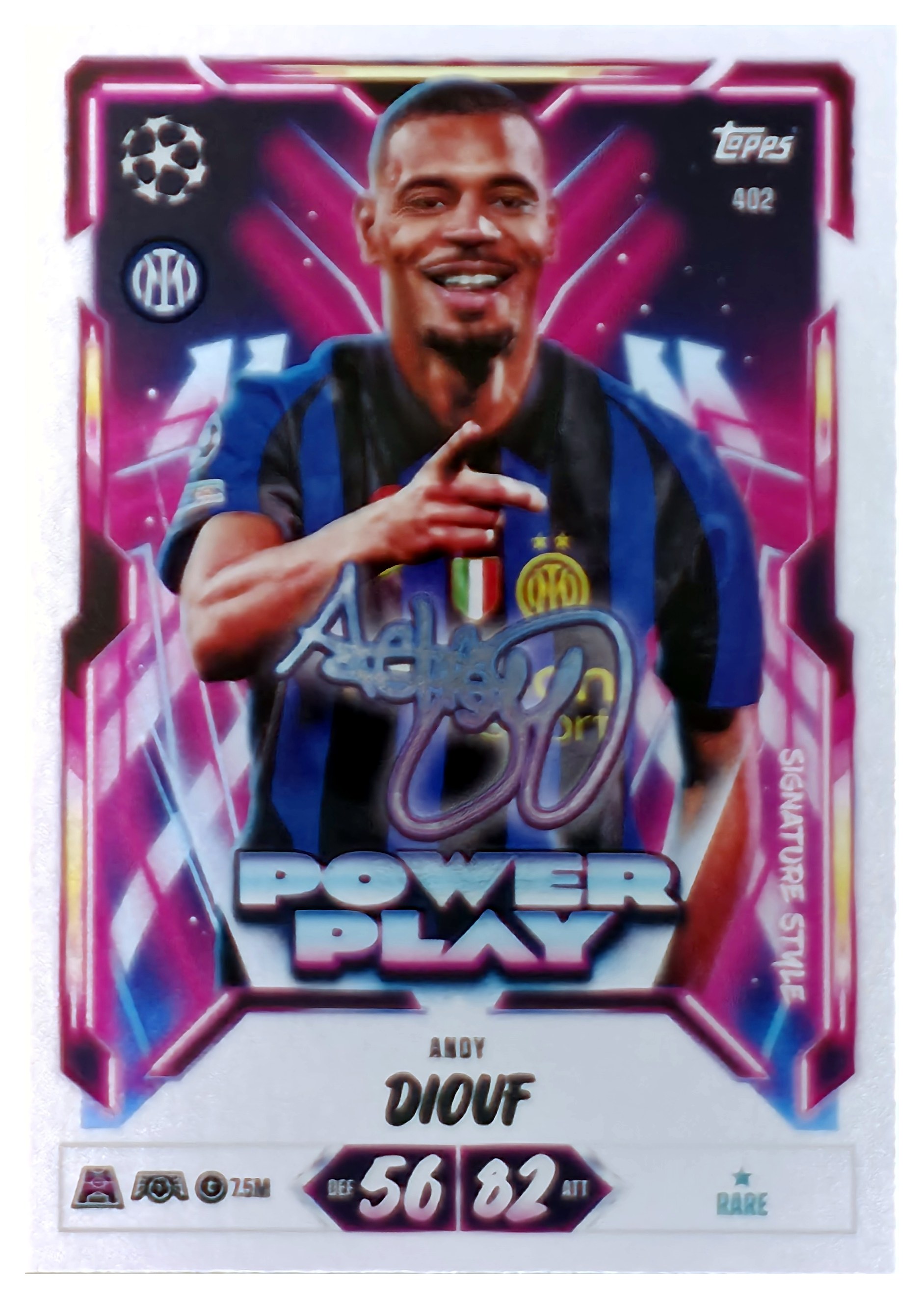 Andy Diouf - Topps Match Attax UEFA Club Competitions Power Play Signature Style 2026-27, Nr. 402 (Art.-Nr. SG107550)