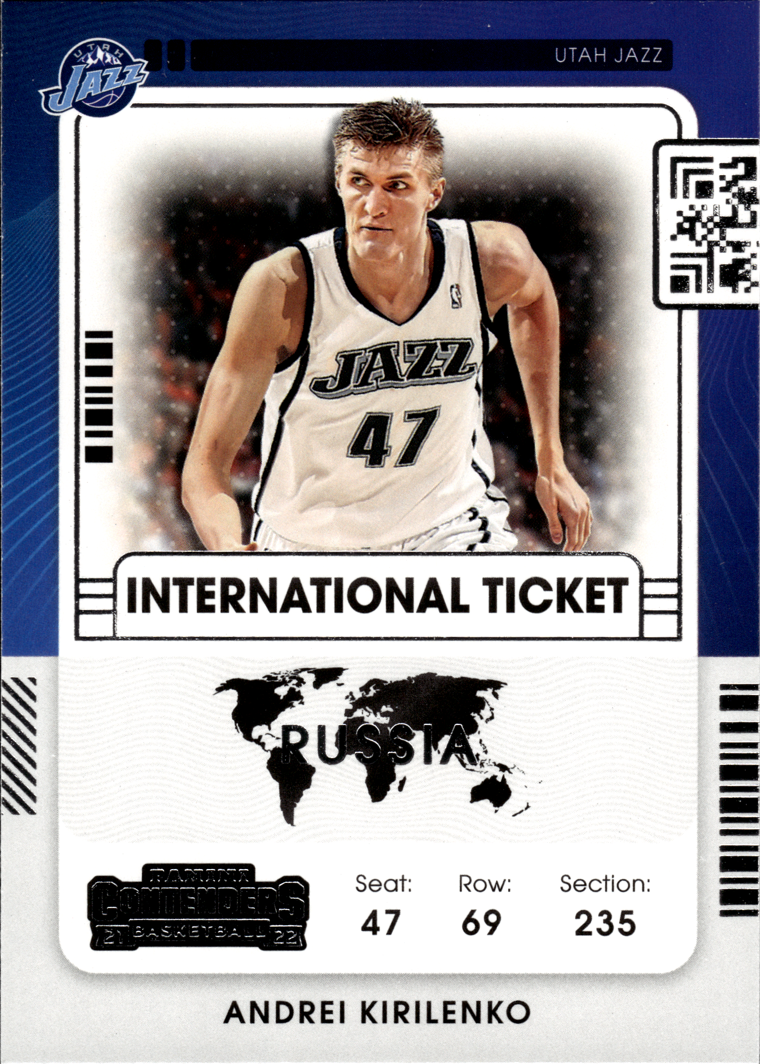 Andrei Kirilenko - Panini Contenders International Ticket 2021-22, Nr. 8 (Art.-Nr. SG103509)