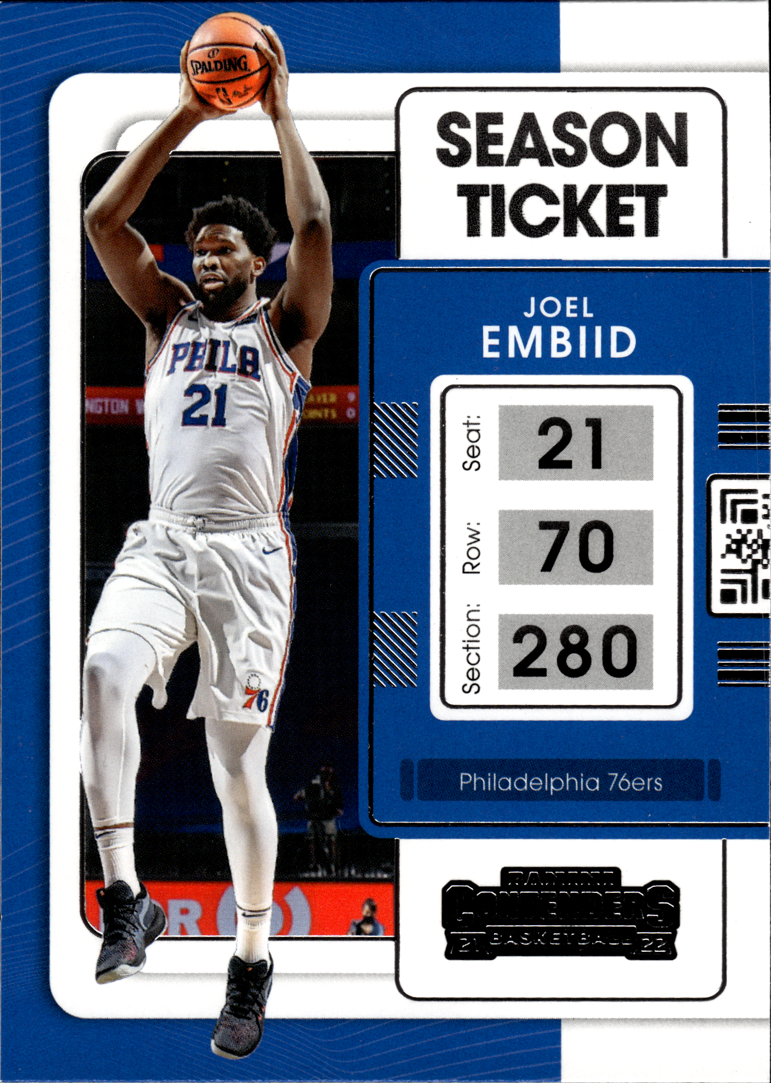 Joel Embiid - Panini Contenders Season Ticket 2021-22, Nr. 67 (Art.-Nr. SG103635)