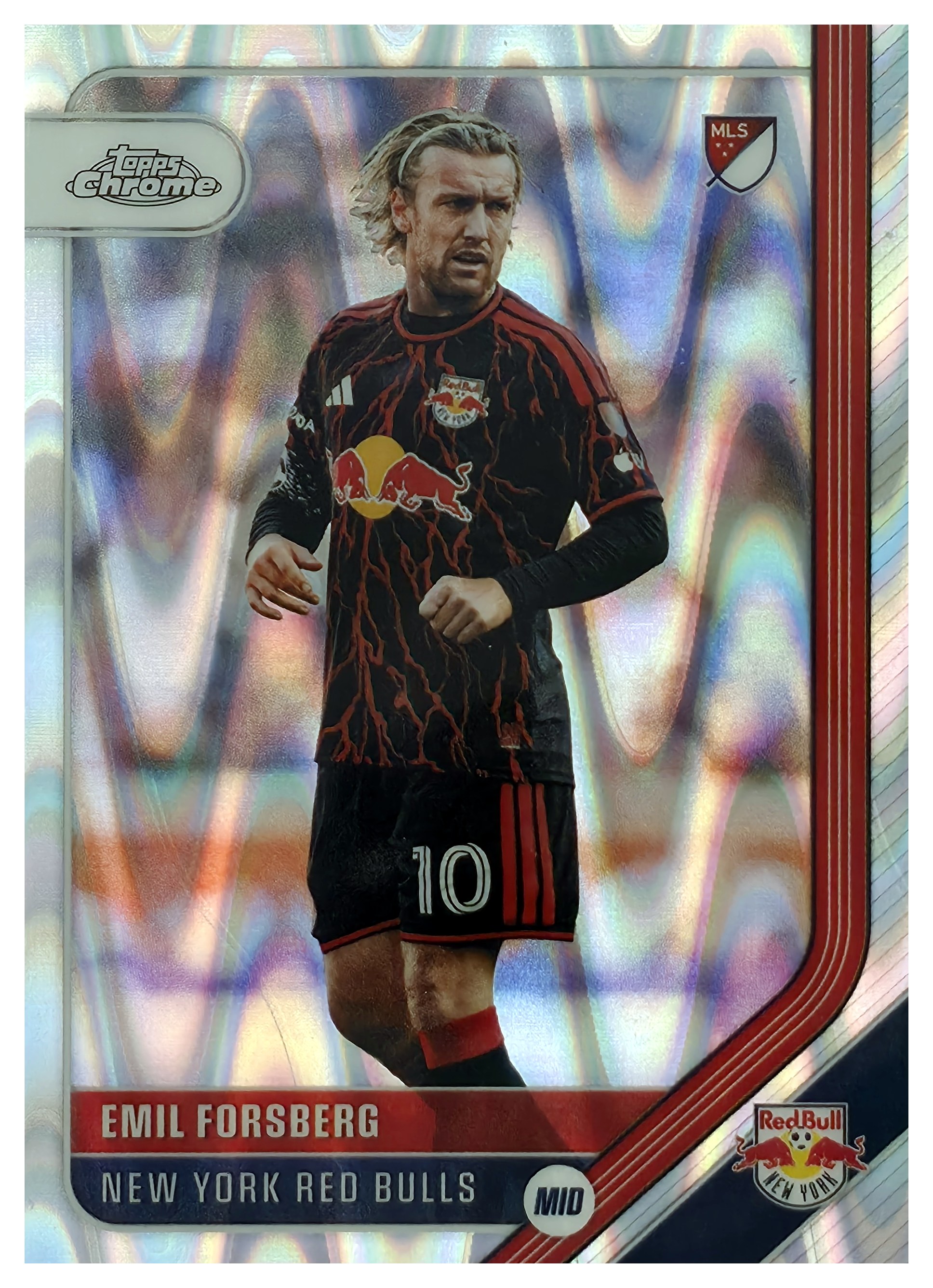 Emil Forsberg - Topps Chrome MLS Base Set 2026, Nr. 188 – RayWave Refractor (Art.-Nr. SG110715)