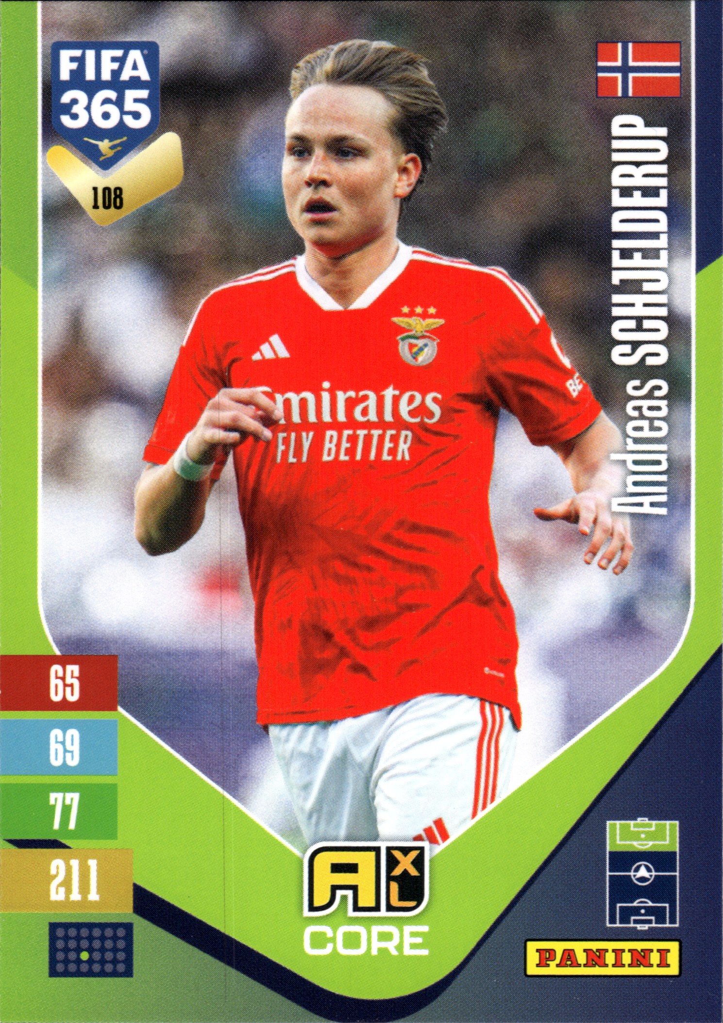 Andreas Schjelderup - Panini Adrenalyn XL FIFA 365 Base Set 2026-27, Nr. 108