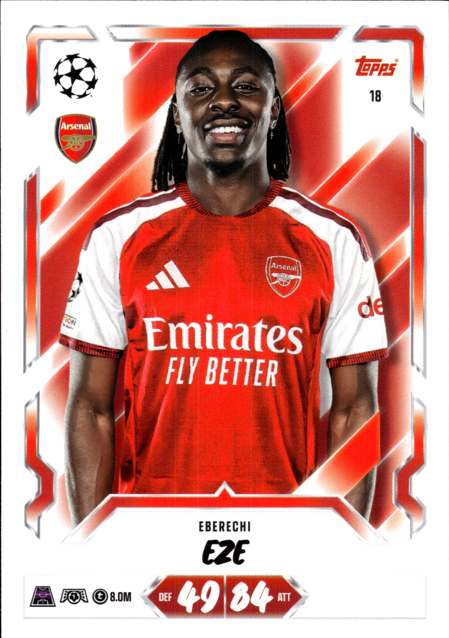 Eberechi Eze - Topps Match Attax UEFA Club Competitions Base Set 2026-27, Nr. 18 (Art.-Nr. SG107396)
