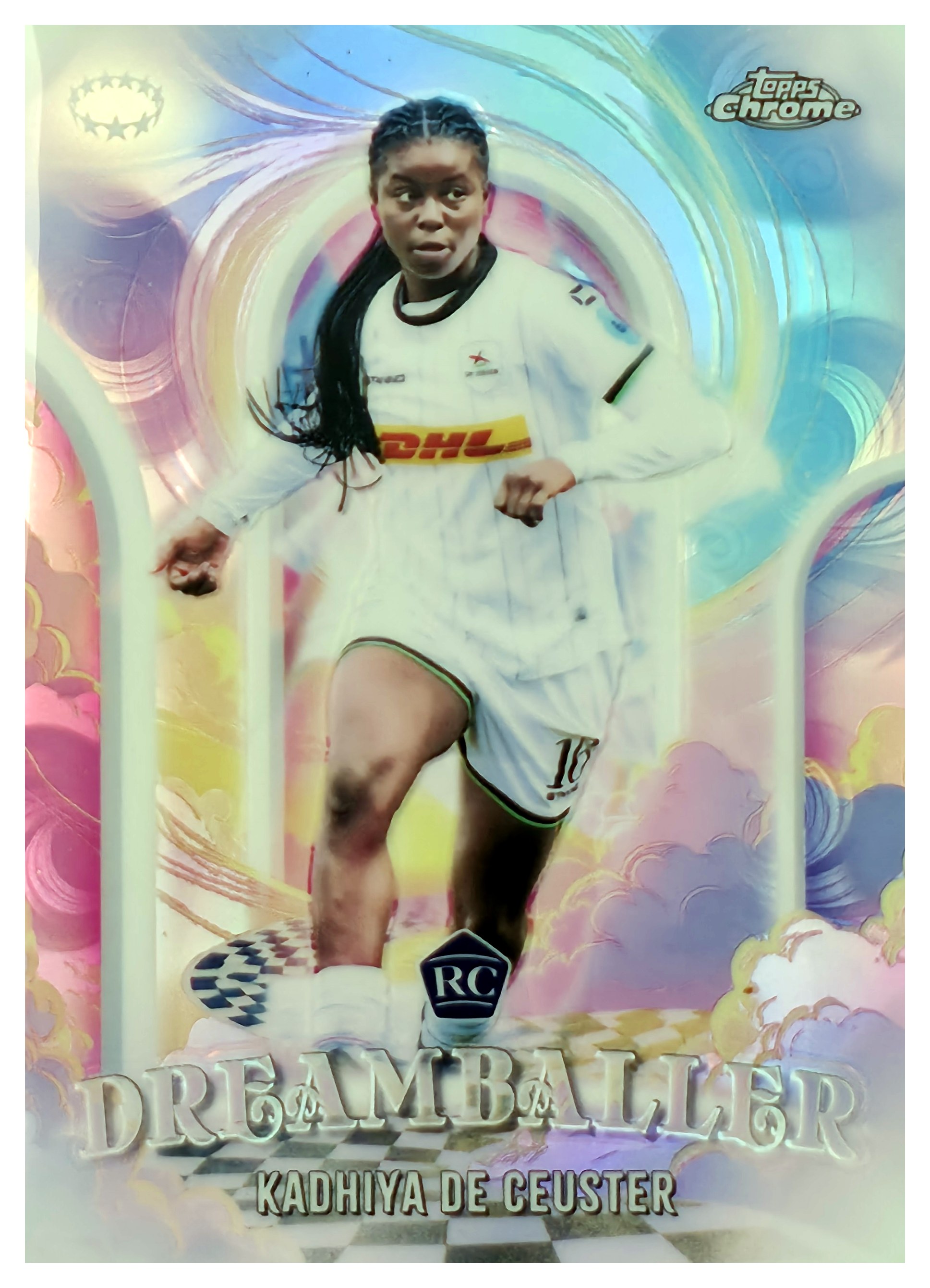 Kadhiya De Ceuster - Topps Chrome UEFA Women's Champions League Dreamballer 2025-26, Nr. DB-1 – Rookie Card, Insert