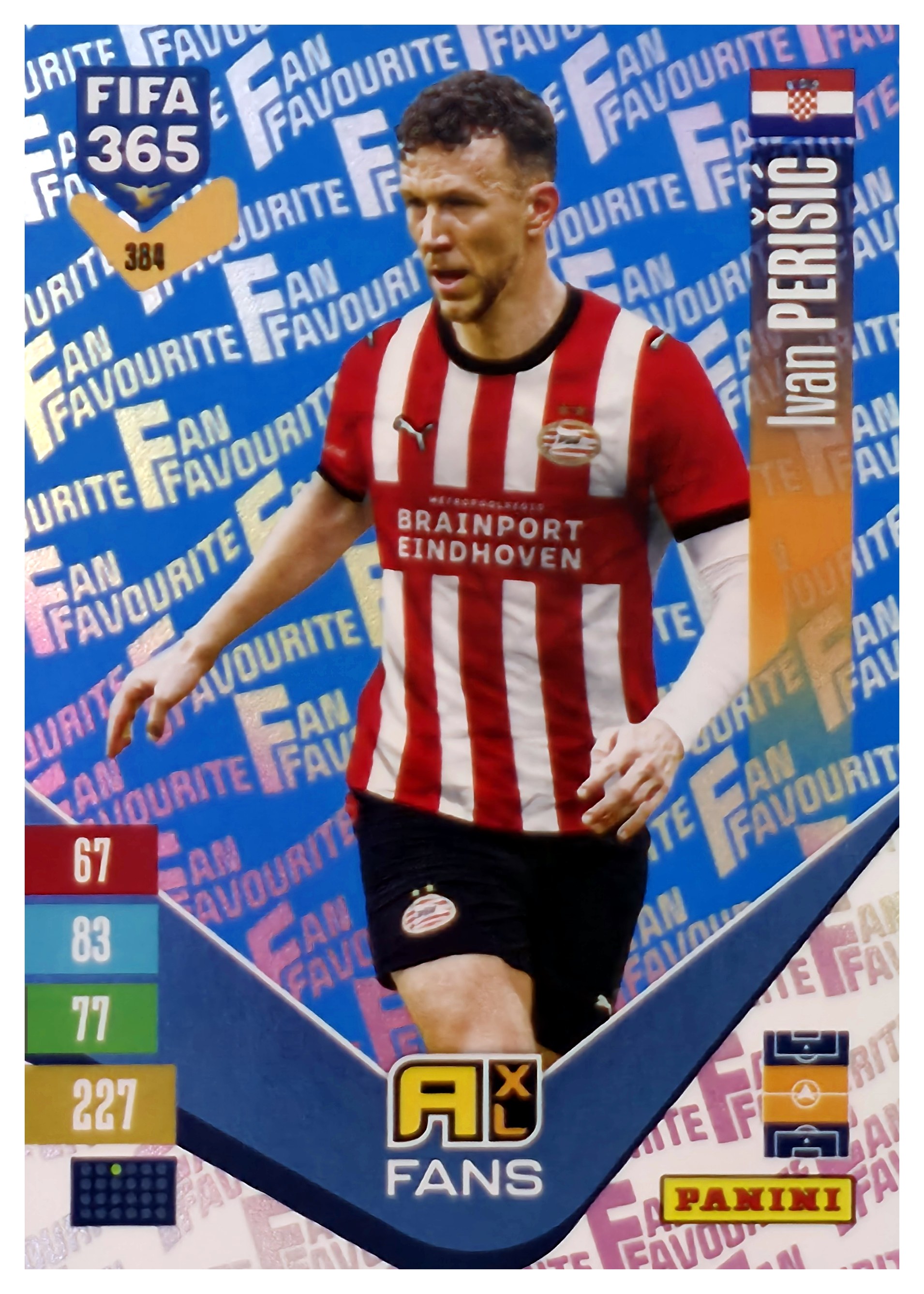 Ivan Perišić - Panini Adrenalyn XL FIFA 365 Fan Favourites 2026-27, Nr. 384 – Blue, Insert (Art.-Nr. SG110547)