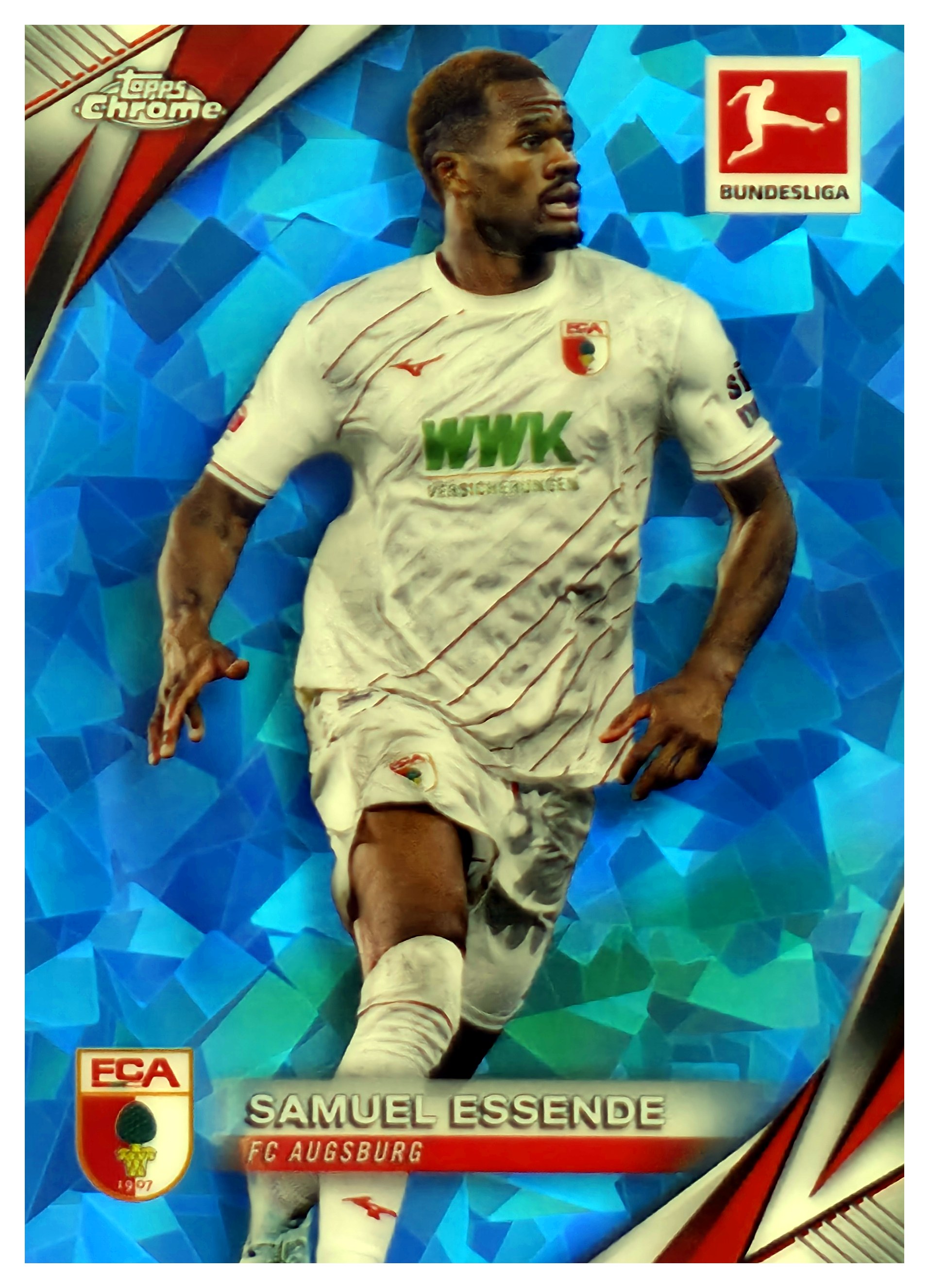 Samuel Essende - Topps Chrome Sapphire Bundesliga Base Set 2024-25, Nr. 6 (Art.-Nr. SG108048)