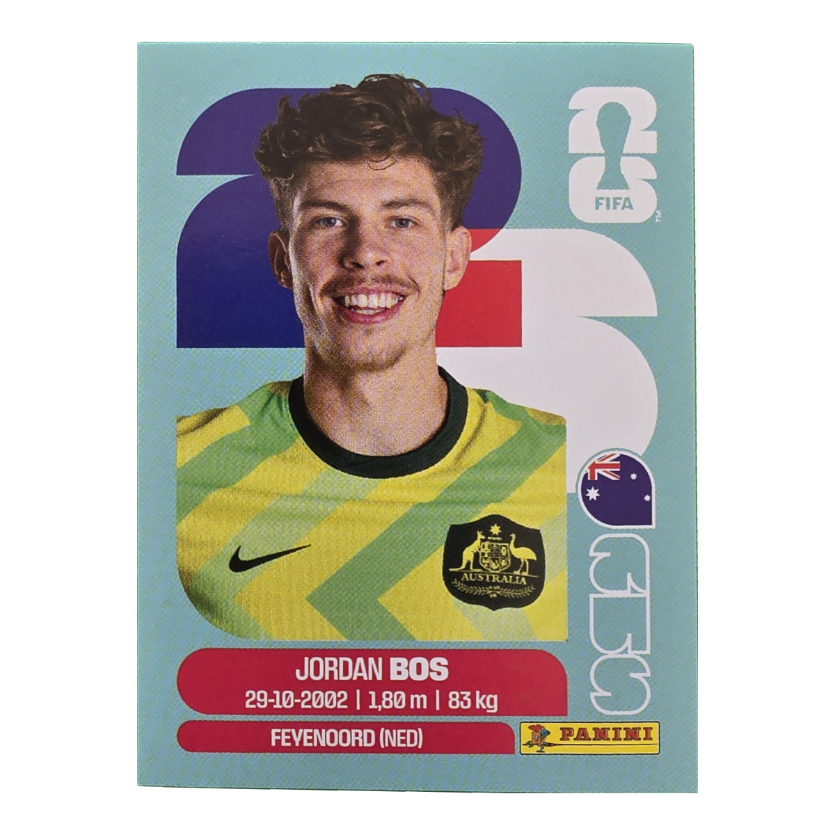 Jordan Bos - Australien, FIFA WM 2026, Nr. AUS6