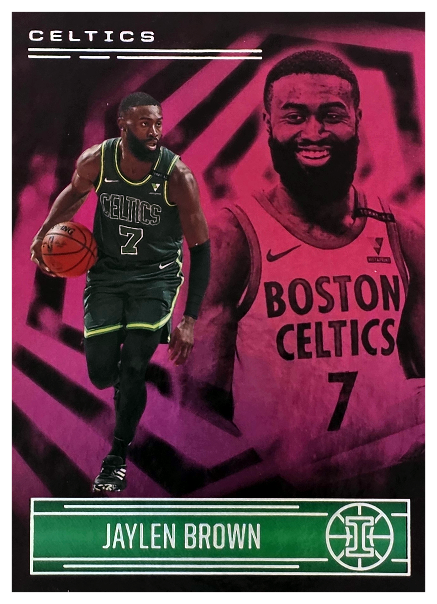 Jaylen Brown - Panini Illusions Base Set 2020-21, Nr. 77 – Trophy Collection Pink (Art.-Nr. SG104512)