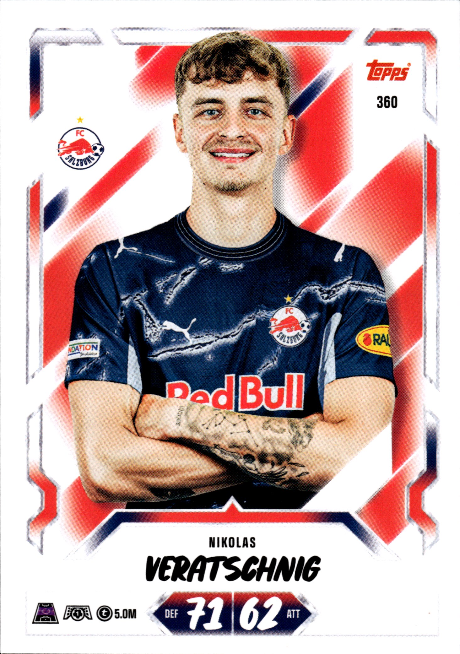 Nikolas Veratschnig - Topps Match Attax UEFA Club Competitions Base Set 2026-27, Nr. 360 (Art.-Nr. SG107174)