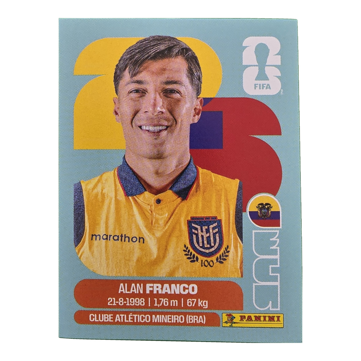 Alan Franco - Ecuador, FIFA WM 2026, Nr. ECU10