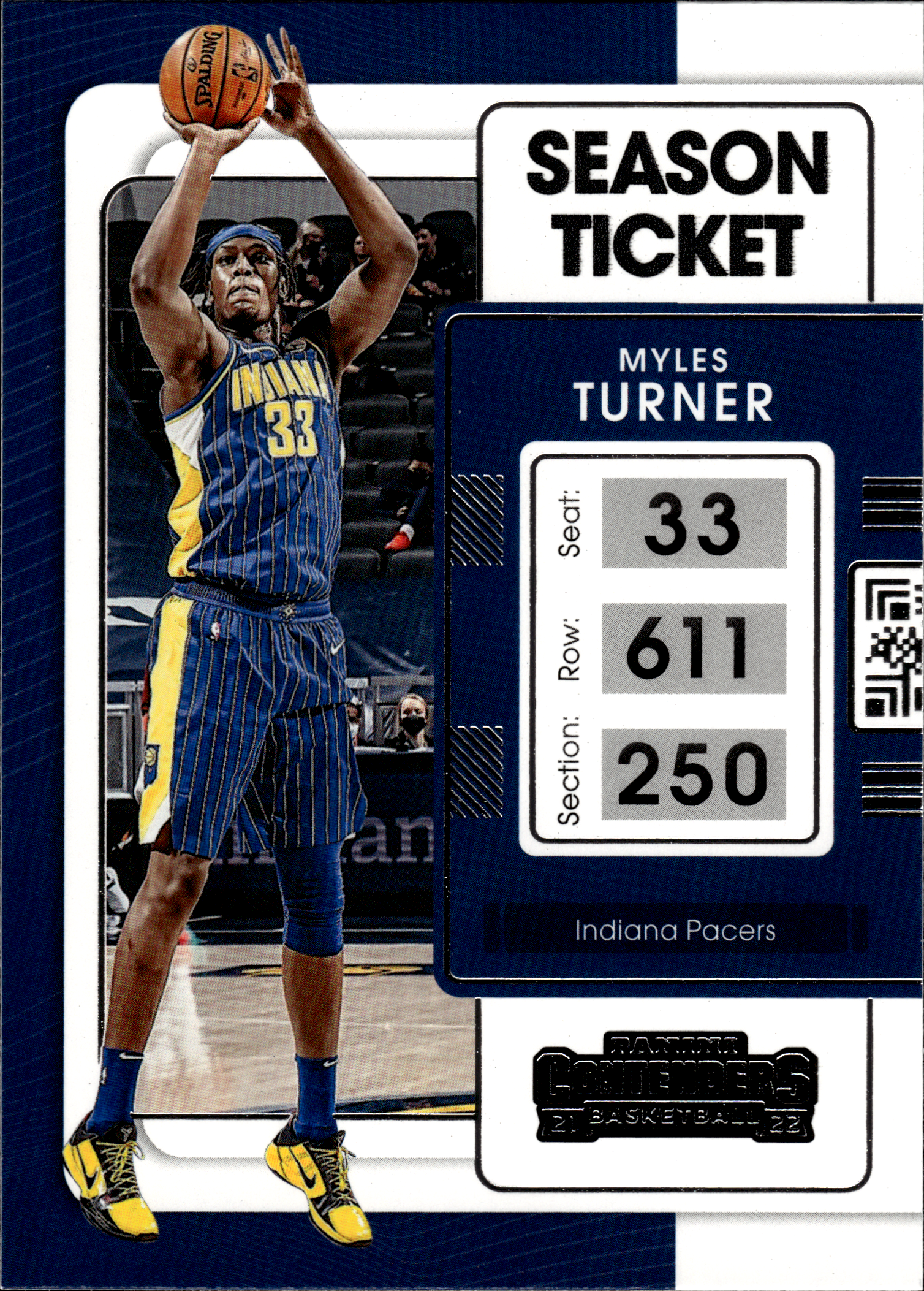 Myles Turner - Panini Contenders Season Ticket 2021-22, Nr. 12 (Art.-Nr. SG103679)