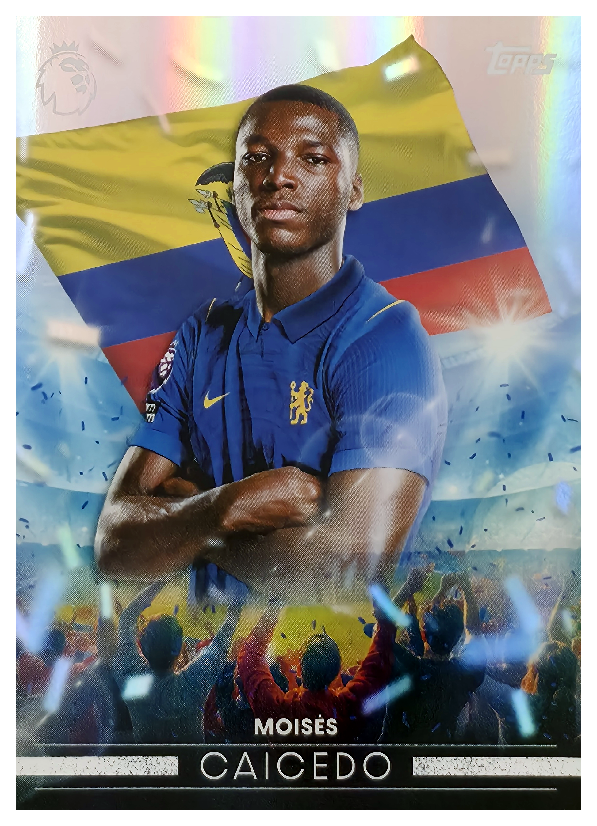 Moisés Caicedo - Topps Flagship Premier League Flying the Flag 2026-27, Nr. FF 9 – Insert (Art.-Nr. SG105181)