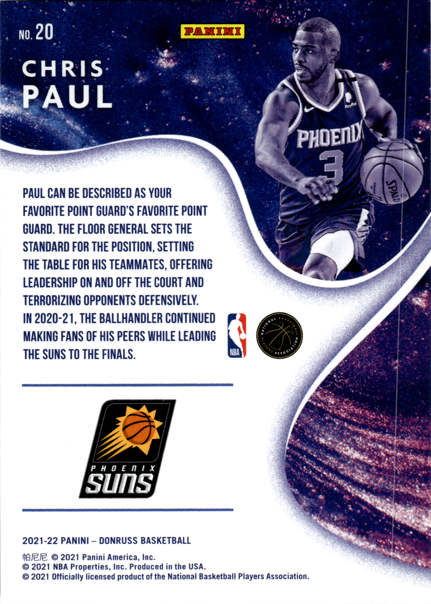 Chris Paul - Panini Donruss Complete Players 2021-22, Nr. 20