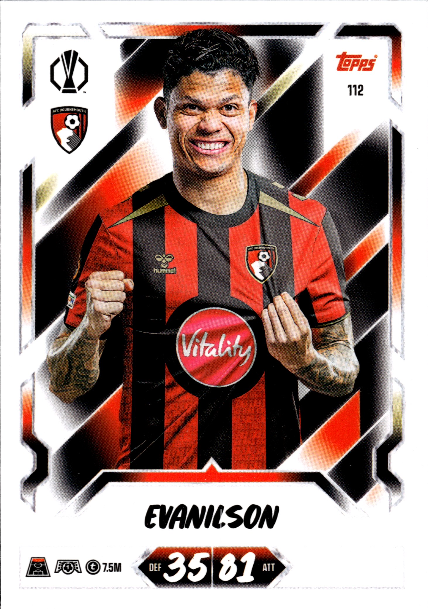 Evanilson - Topps Match Attax UEFA Club Competitions Base Set 2026-27, Nr. 112 (Art.-Nr. SG107119)
