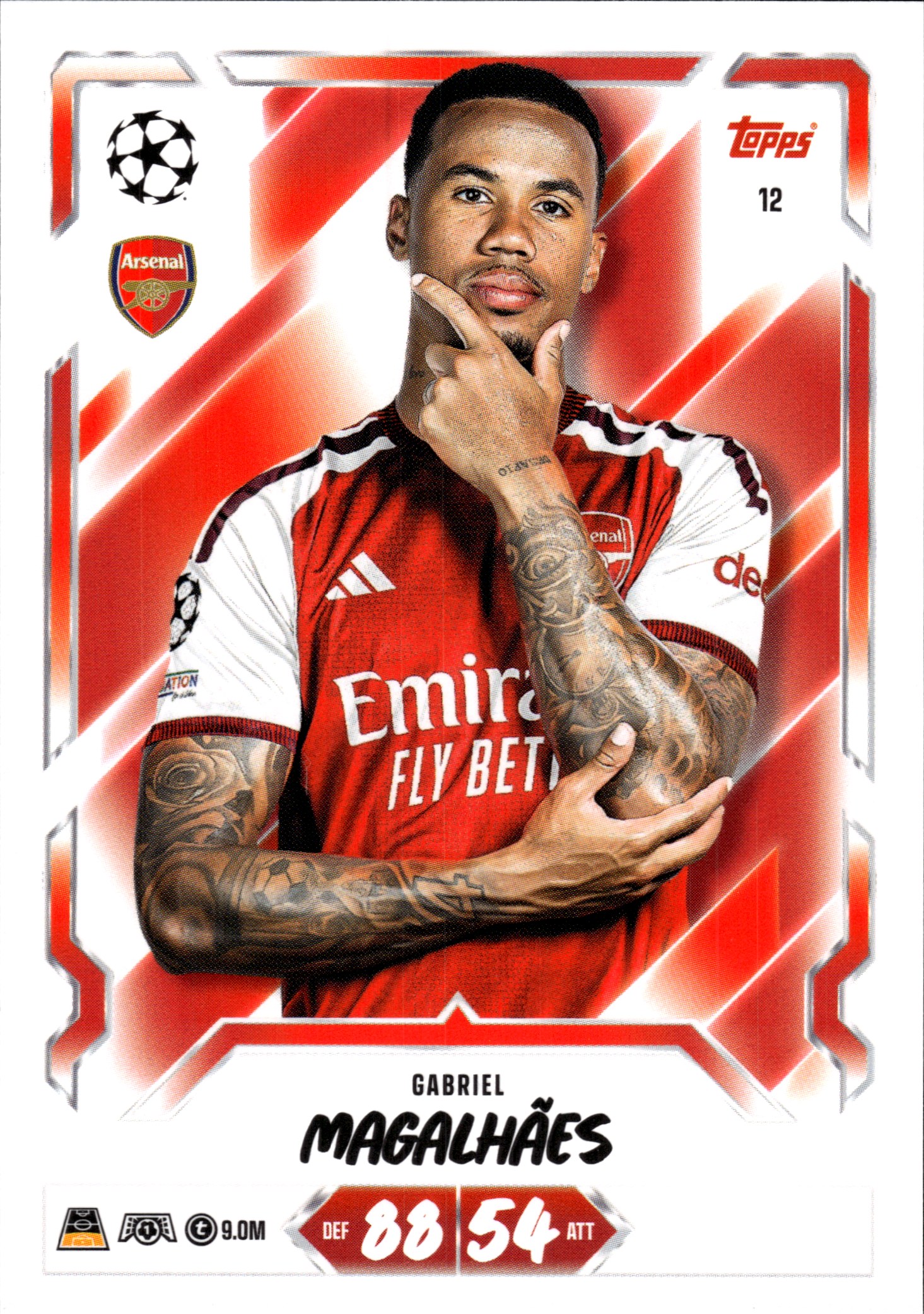 Gabriel Magalhães - Topps Match Attax UEFA Club Competitions Base Set 2026-27, Nr. 12 (Art.-Nr. SG107256)