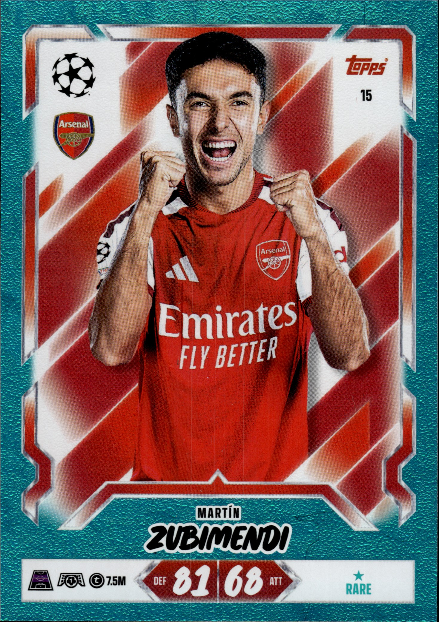 Martín Zubimendi - Topps Match Attax UEFA Club Competitions Base Set 2026-27, Nr. 15 – Rare (Art.-Nr. SG107400)
